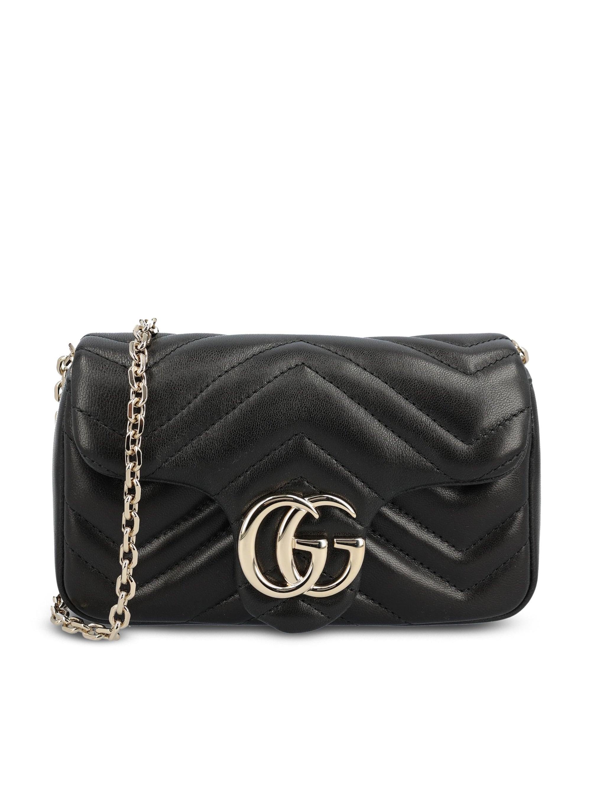 Mini Borsa A Spalla Gg Marmont Gucci – Гарантія оригінальності – боковий вид