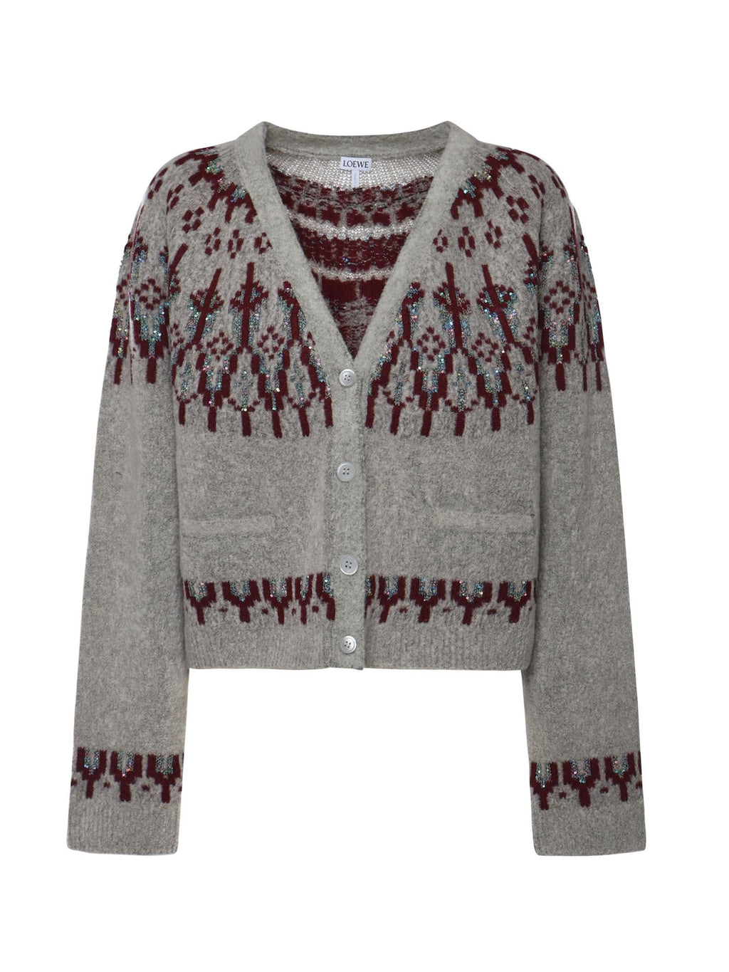 Cardigan In Misto Lana Loewe оригінал – Купити в Україні – боковий вид