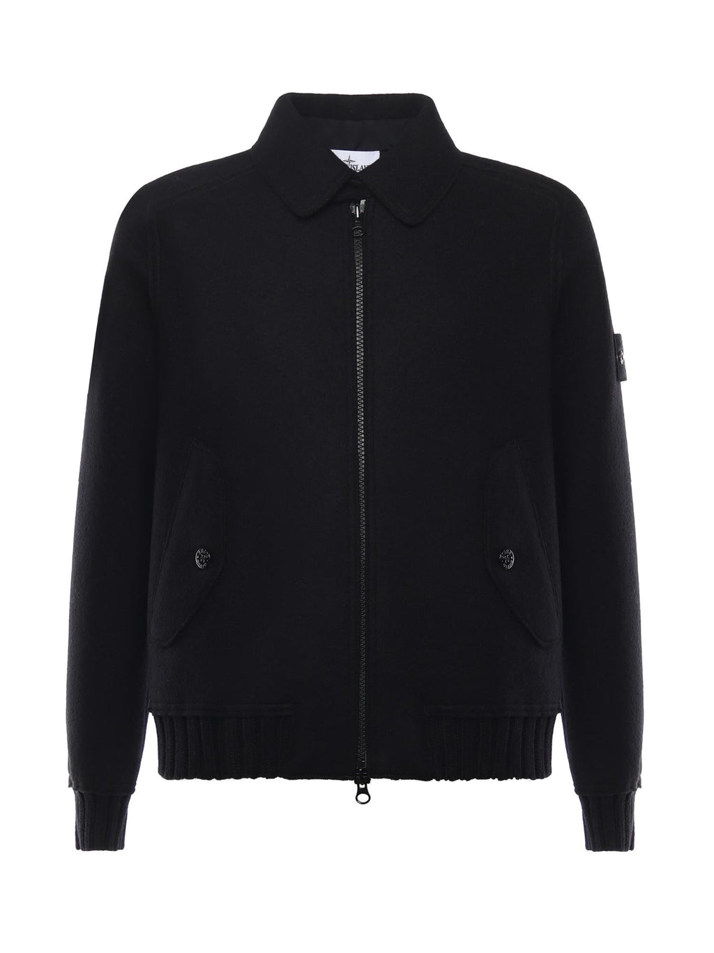 Оригінальна Coach Jacket In Feltro DI Lana Rws Stone island – боковий вид