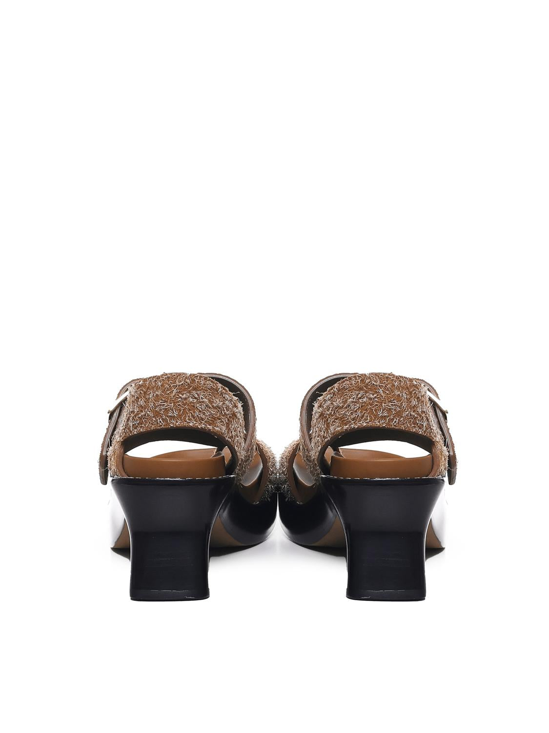 Sandalo In Pelle Scamosciata Spazzolata Loewe – Гарантія оригінальності – детальний вид