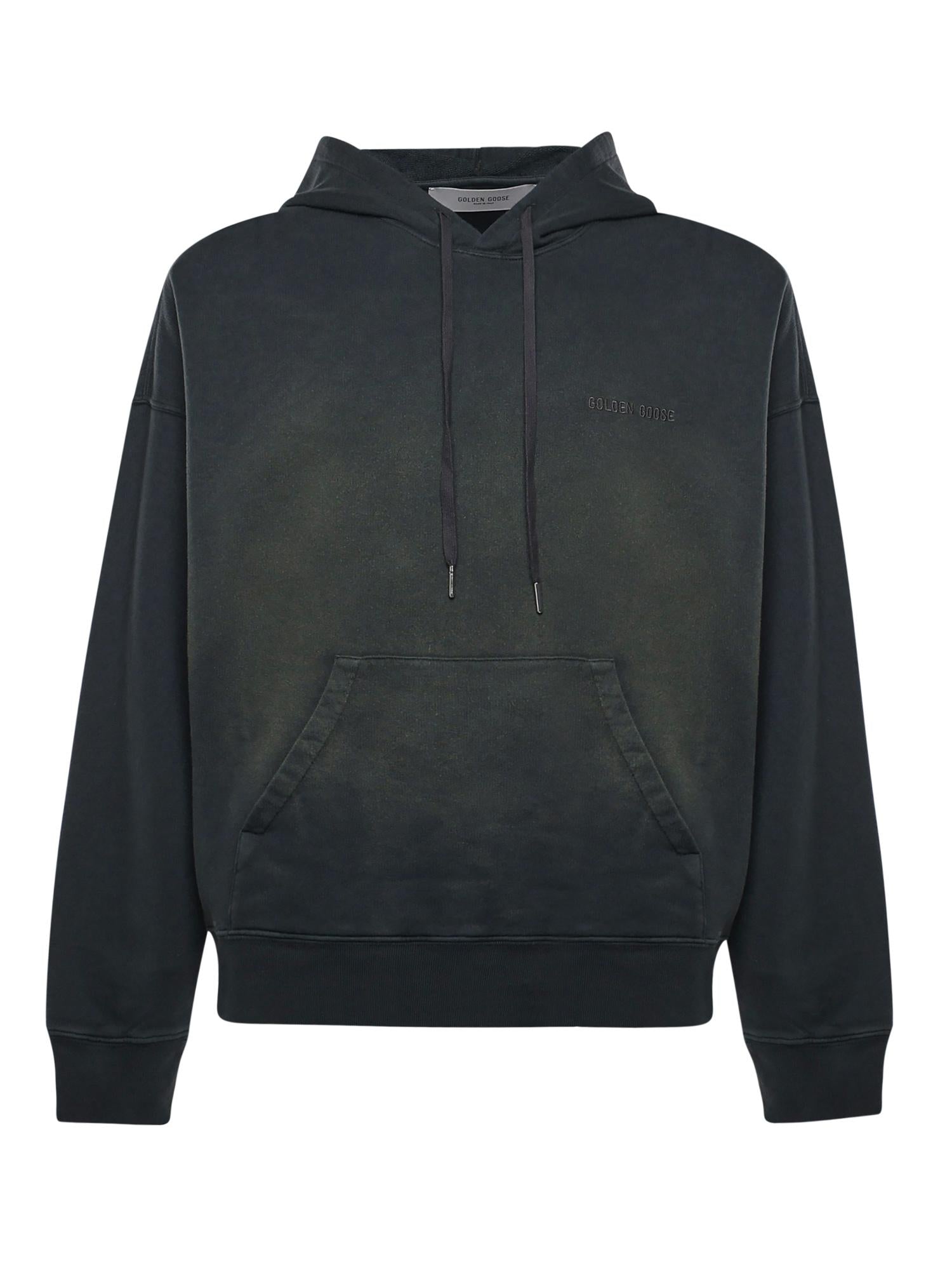 Оригінальна Felpa Con Cappuccio In Cotone Golden goose – боковий вид