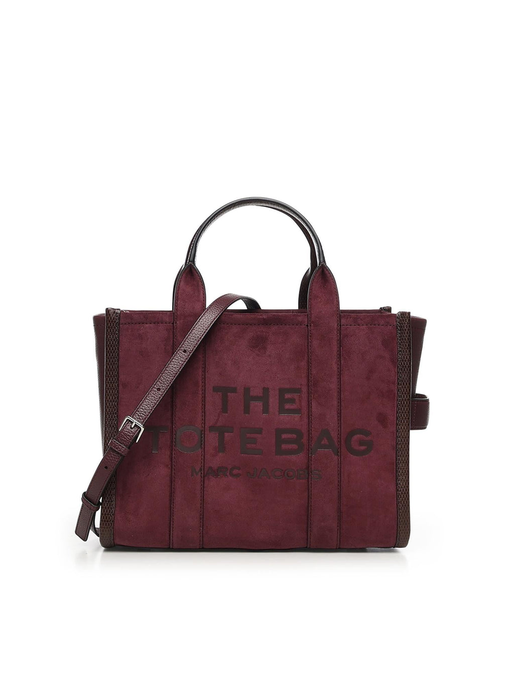 Оригінальна Borsa The Medium Tote In Pelle Scamosciata Marc jacobs – боковий вид
