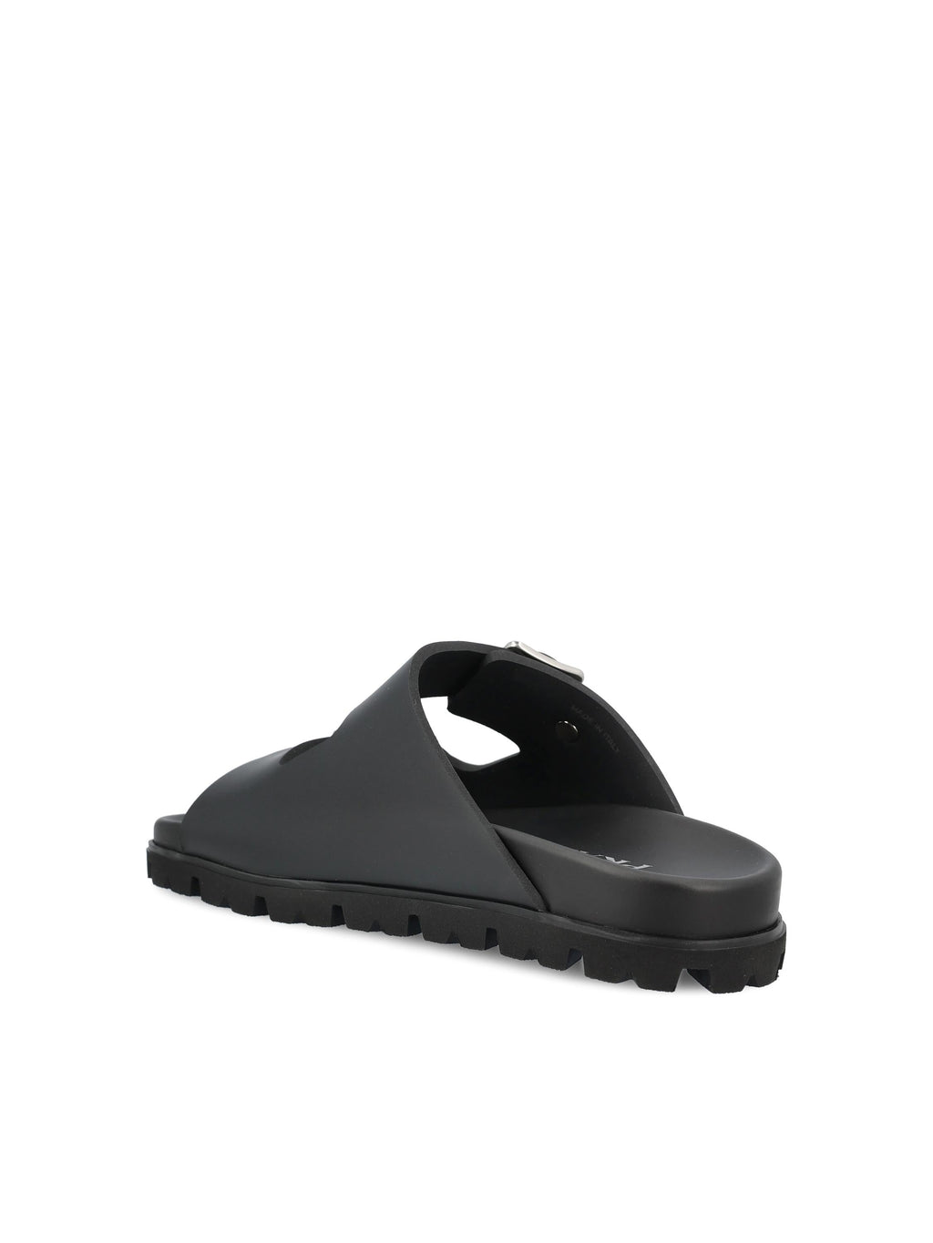 Leather Slider Sandals Prada – Гарантія оригінальності – детальний вид