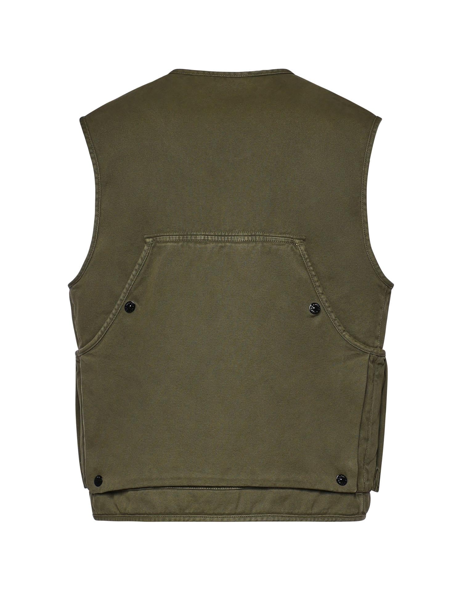 Оригінальна Gilet In Cotone Con Logo Stone island – детальний вид