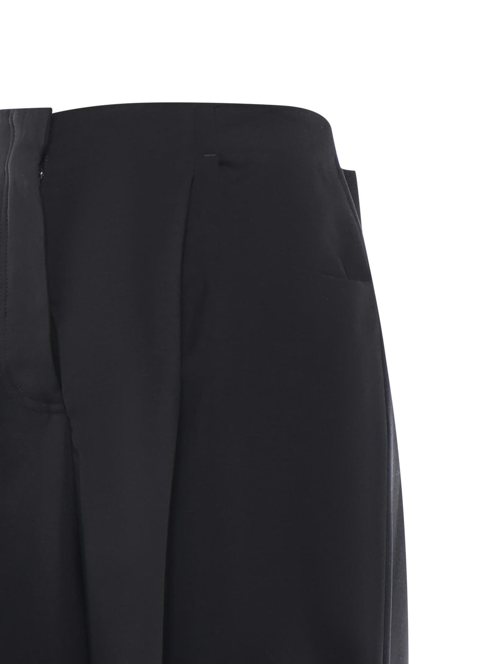 Оригінальна Pantaloni Wide Leg In Lana E Mohair Fendi – вид ззаду