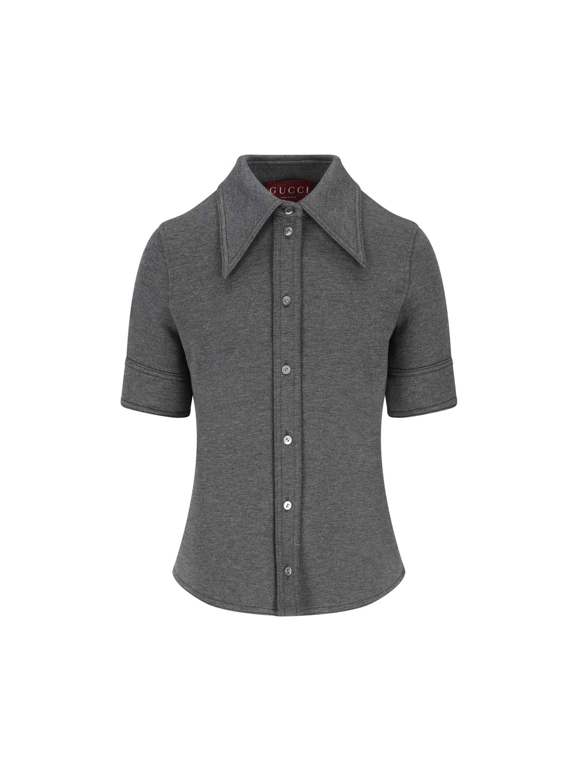 Cotton And Wool Shirt Gucci оригінал – Купити в Україні – боковий вид