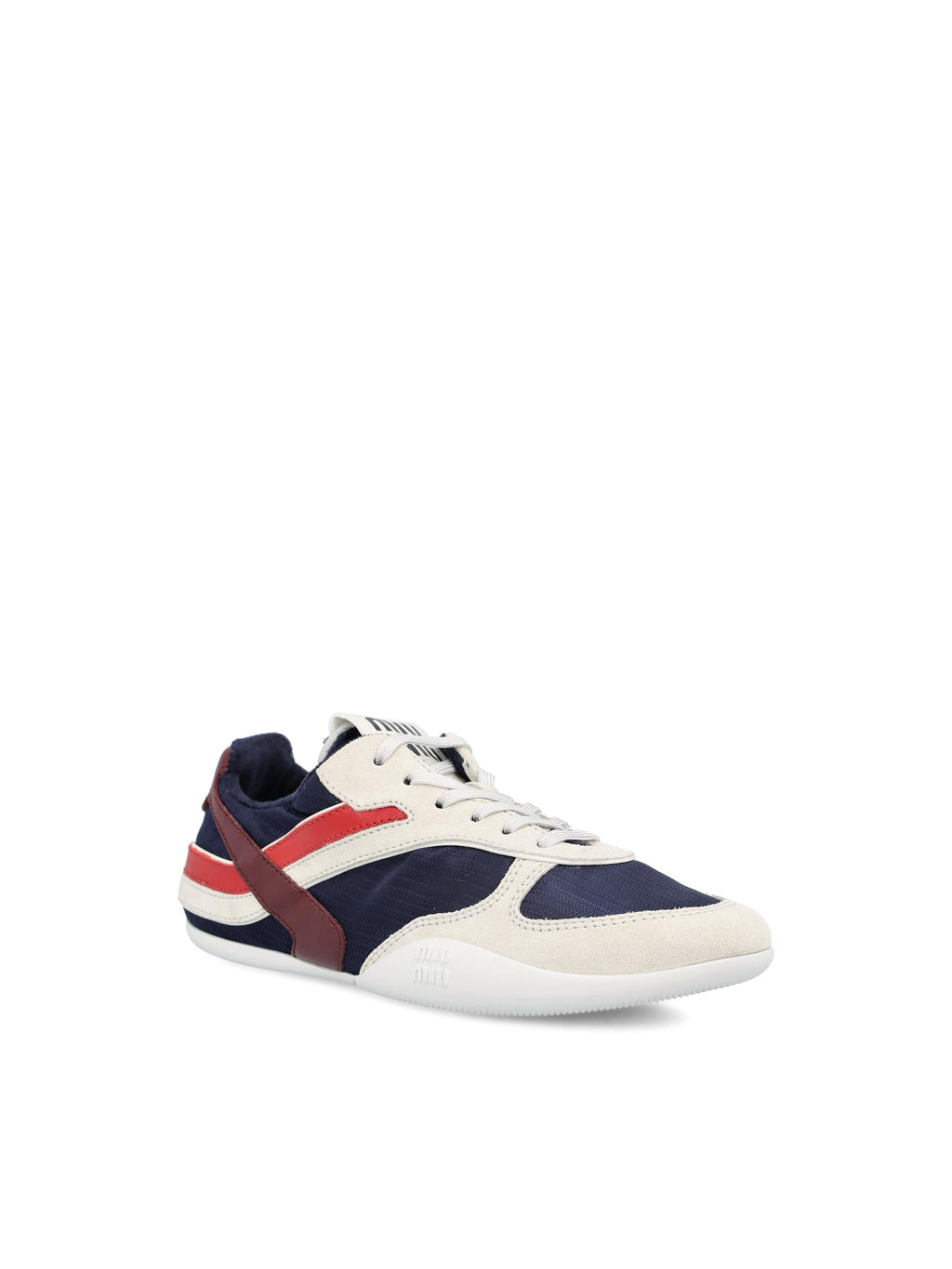 Оригінальна Gymnasium Sneakers In Fabric And Leather Miu miu – вид ззаду
