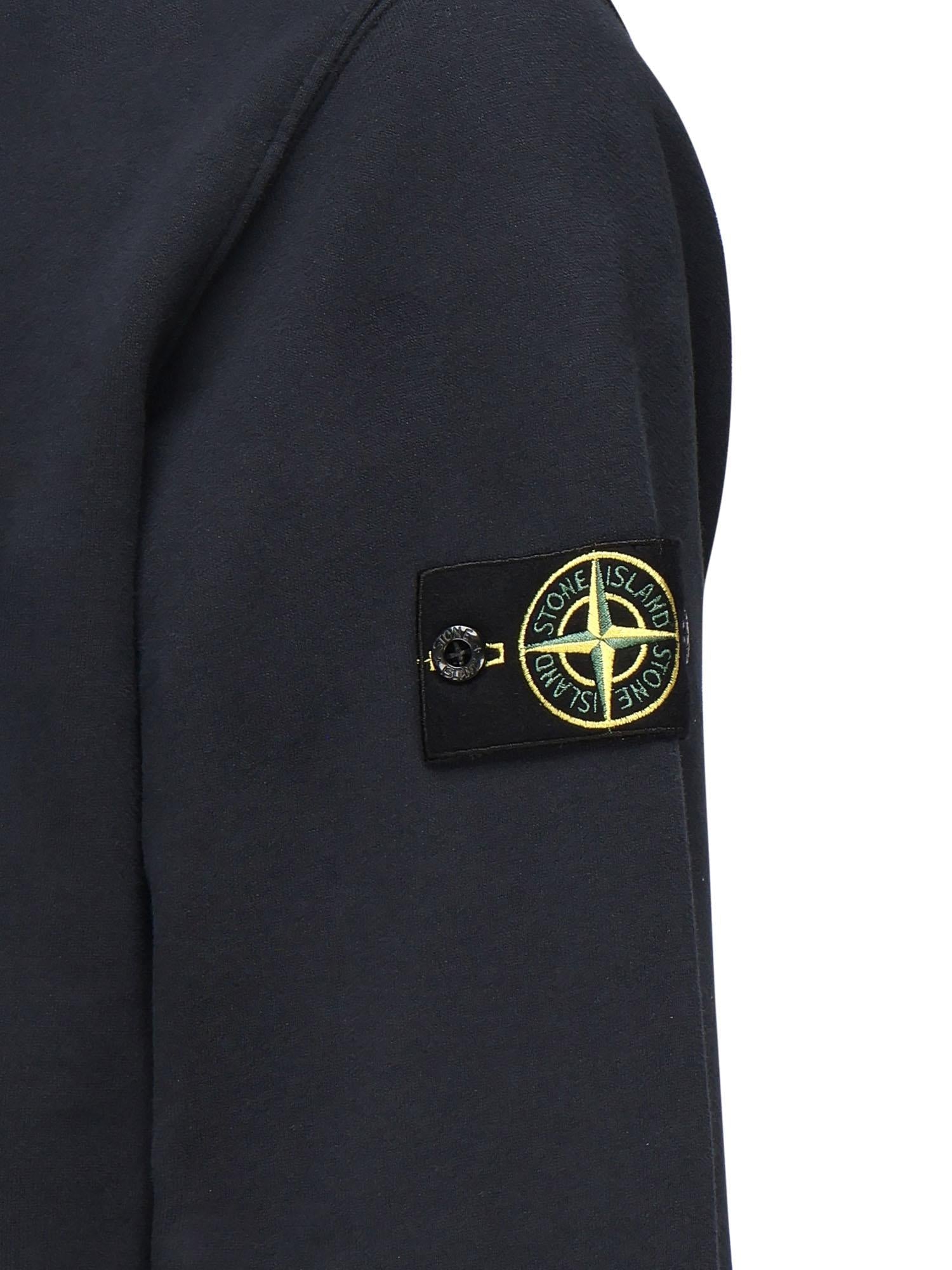 Felpa Con Zip E Intarsi A Costine Stone island – Гарантія оригінальності – вид ззаду
