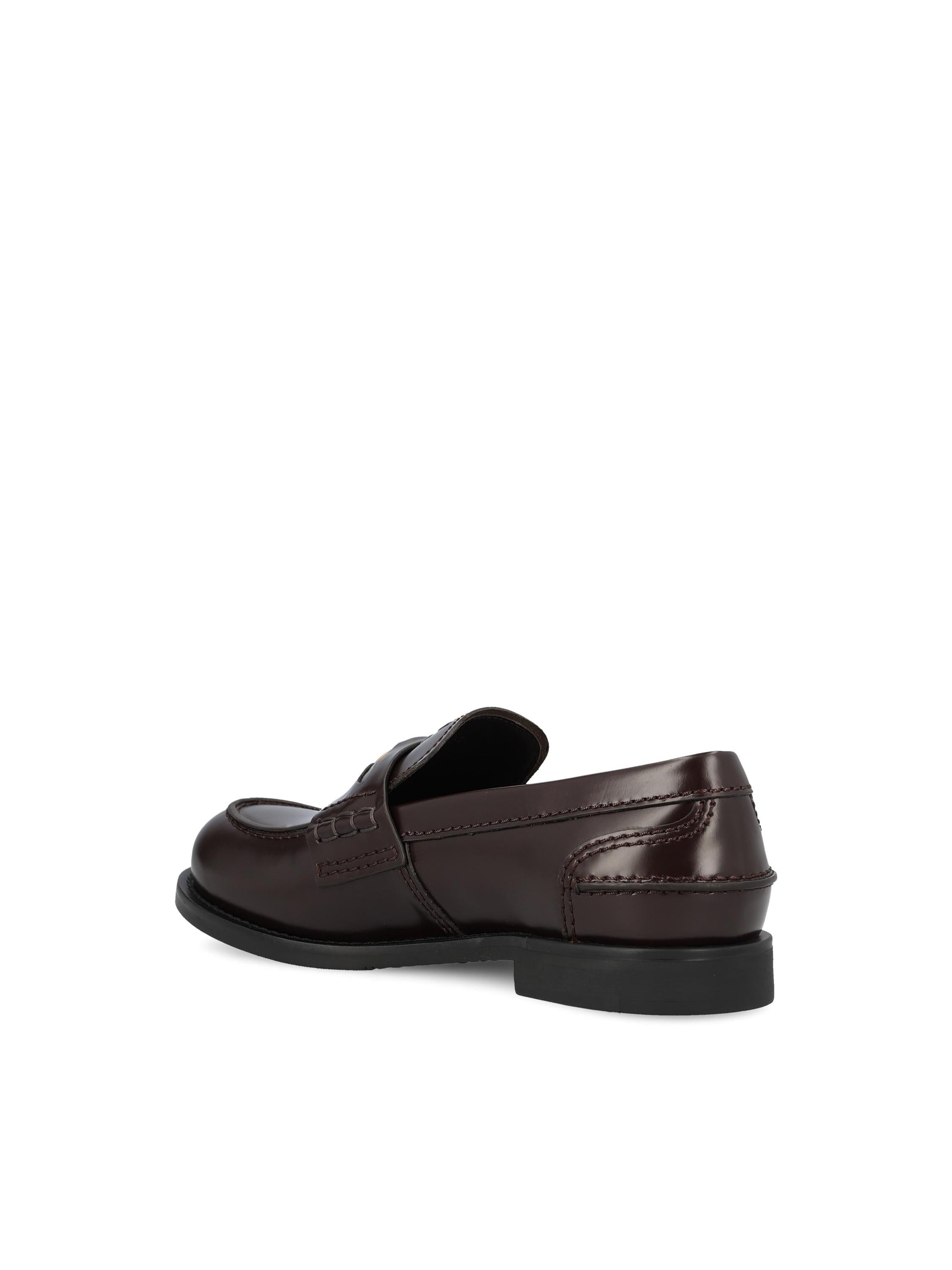 Leather Loafers In Burnished Finish Miu miu оригінал – Купити в Україні – детальний вид