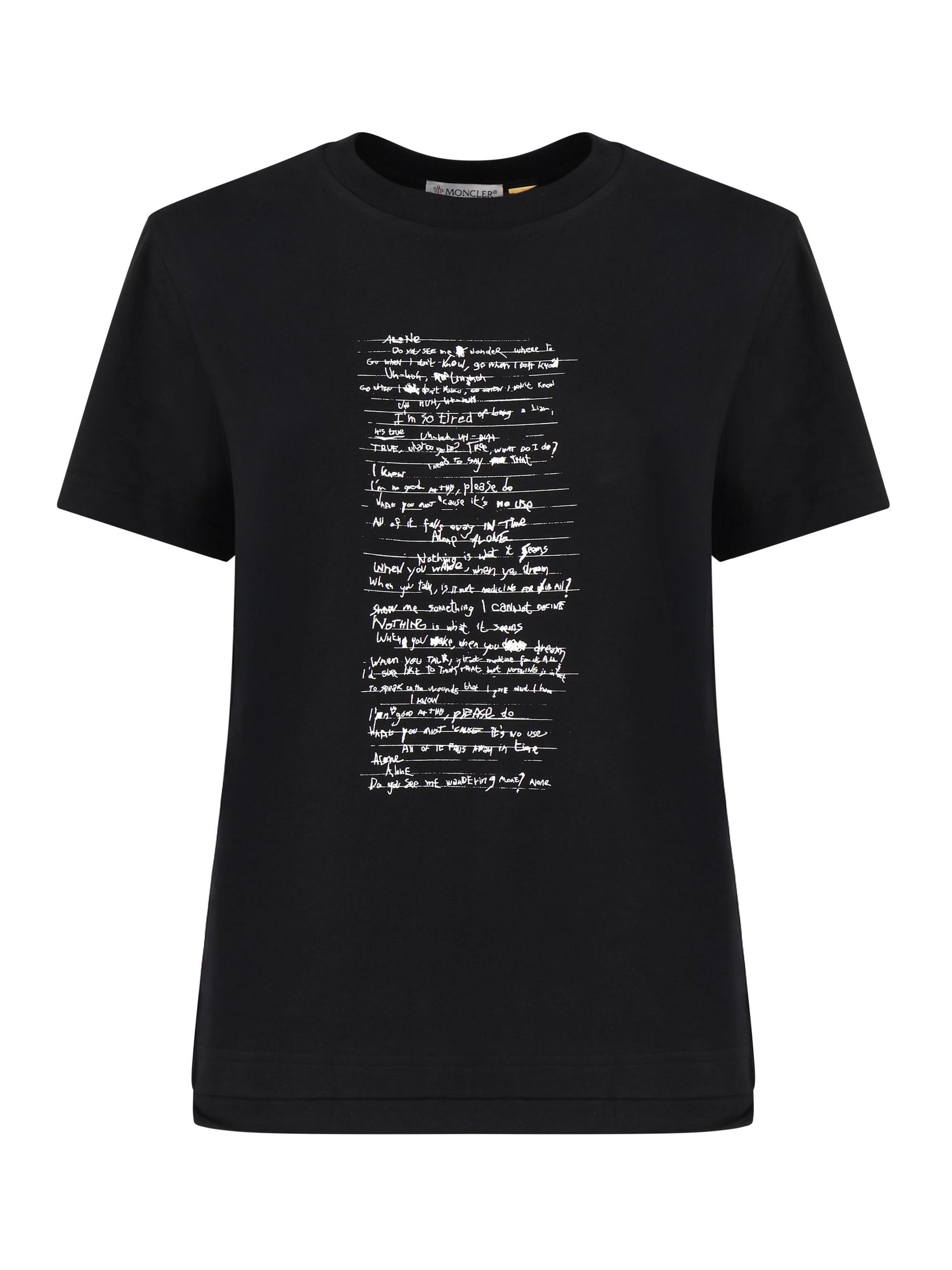 T-Shirt Moncler X Willow Smith In Cotone Moncler оригінал – Купити в Україні – боковий вид