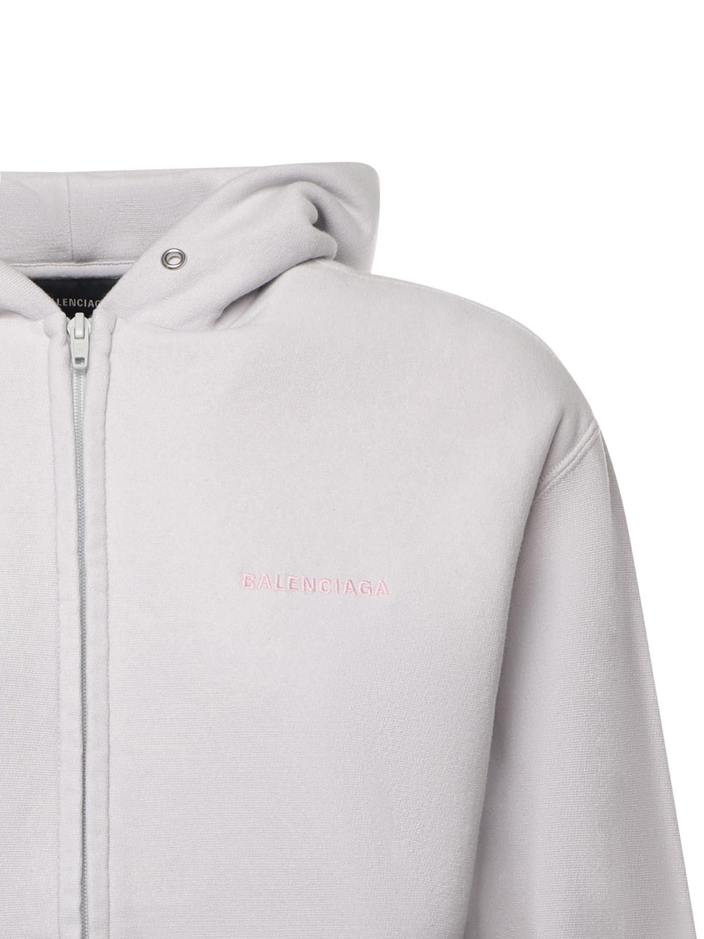 Hoodie Con Zip Balenciaga Back In Pile Dry Balenciaga оригінал – Купити в Україні – вид ззаду