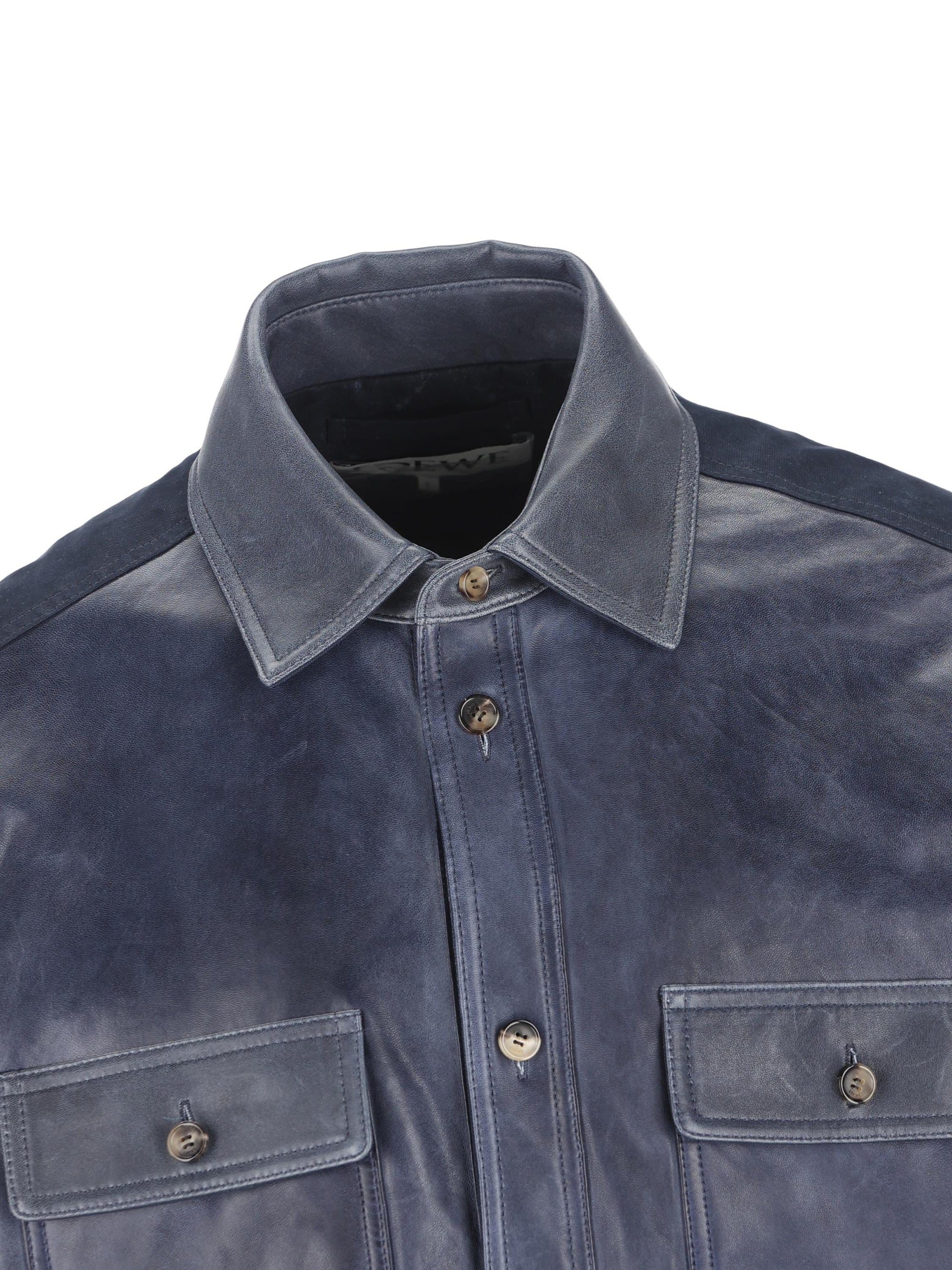 Оригінальна Giacca Camicia In Pelle Loewe – збільшений вид