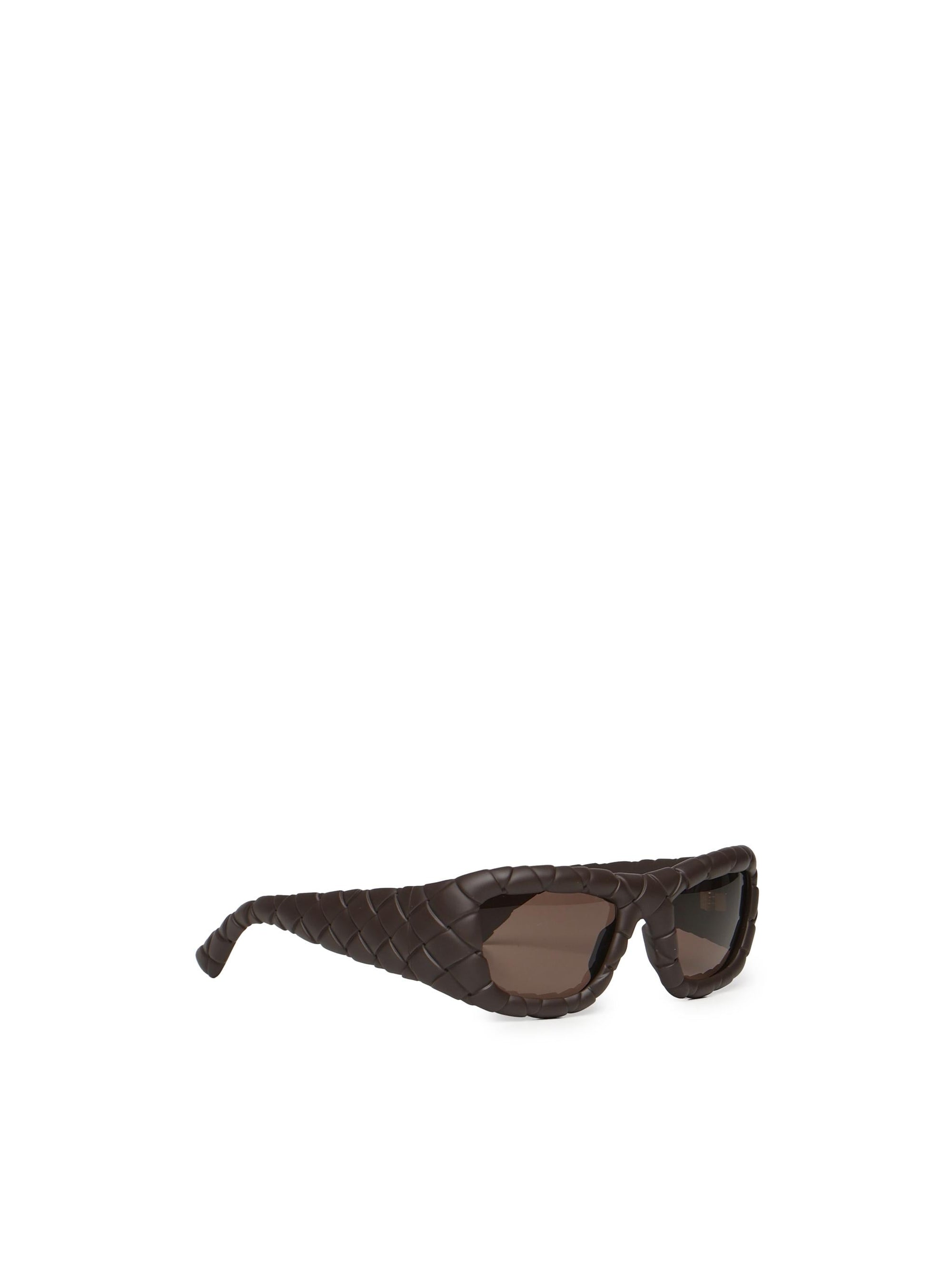 Оригінальна Occhiali Da Sole Rettangolari In Acetato Bottega veneta – вид ззаду