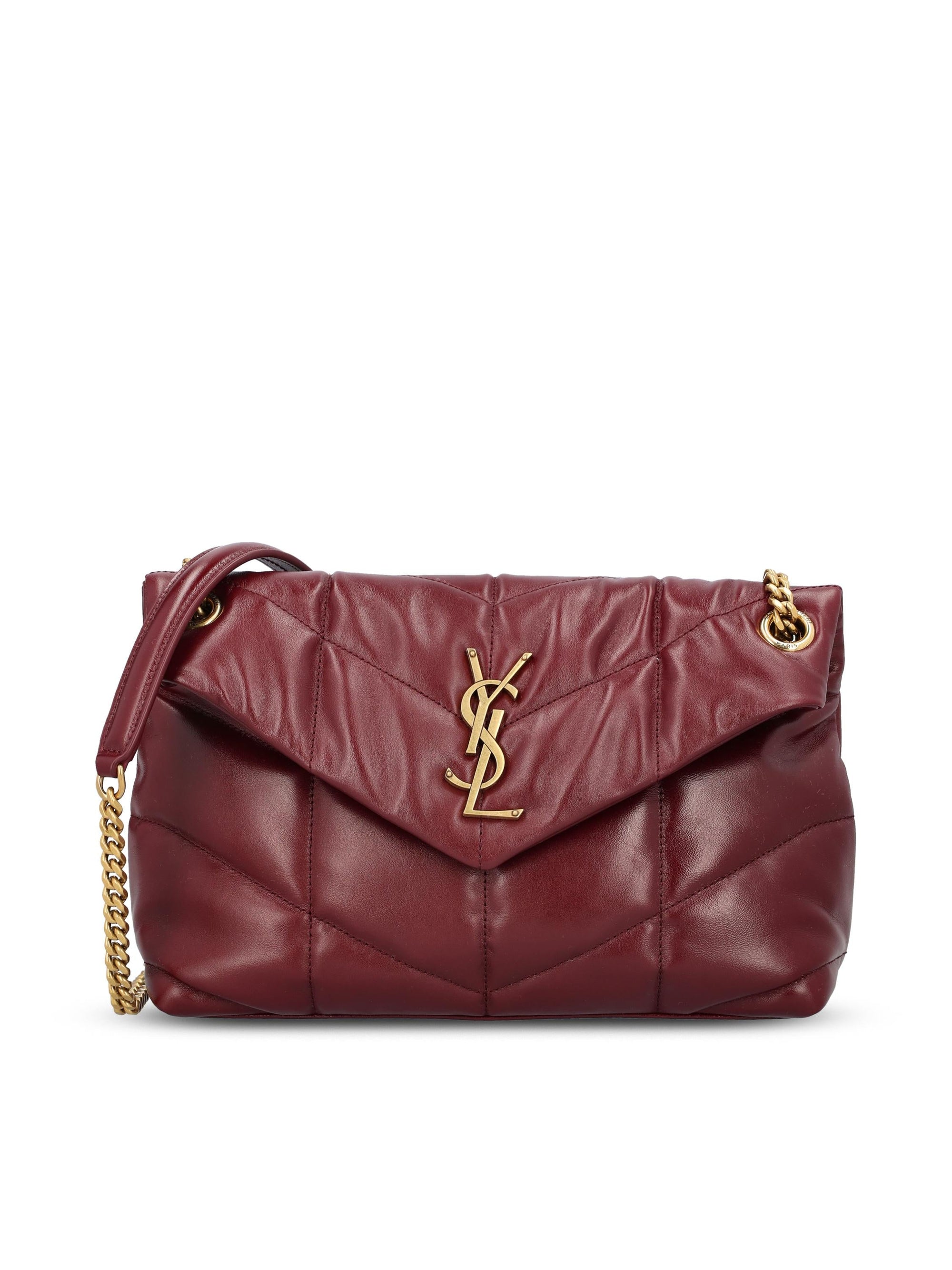 Оригінальна Small Puffer Leather Bag Saint laurent – боковий вид