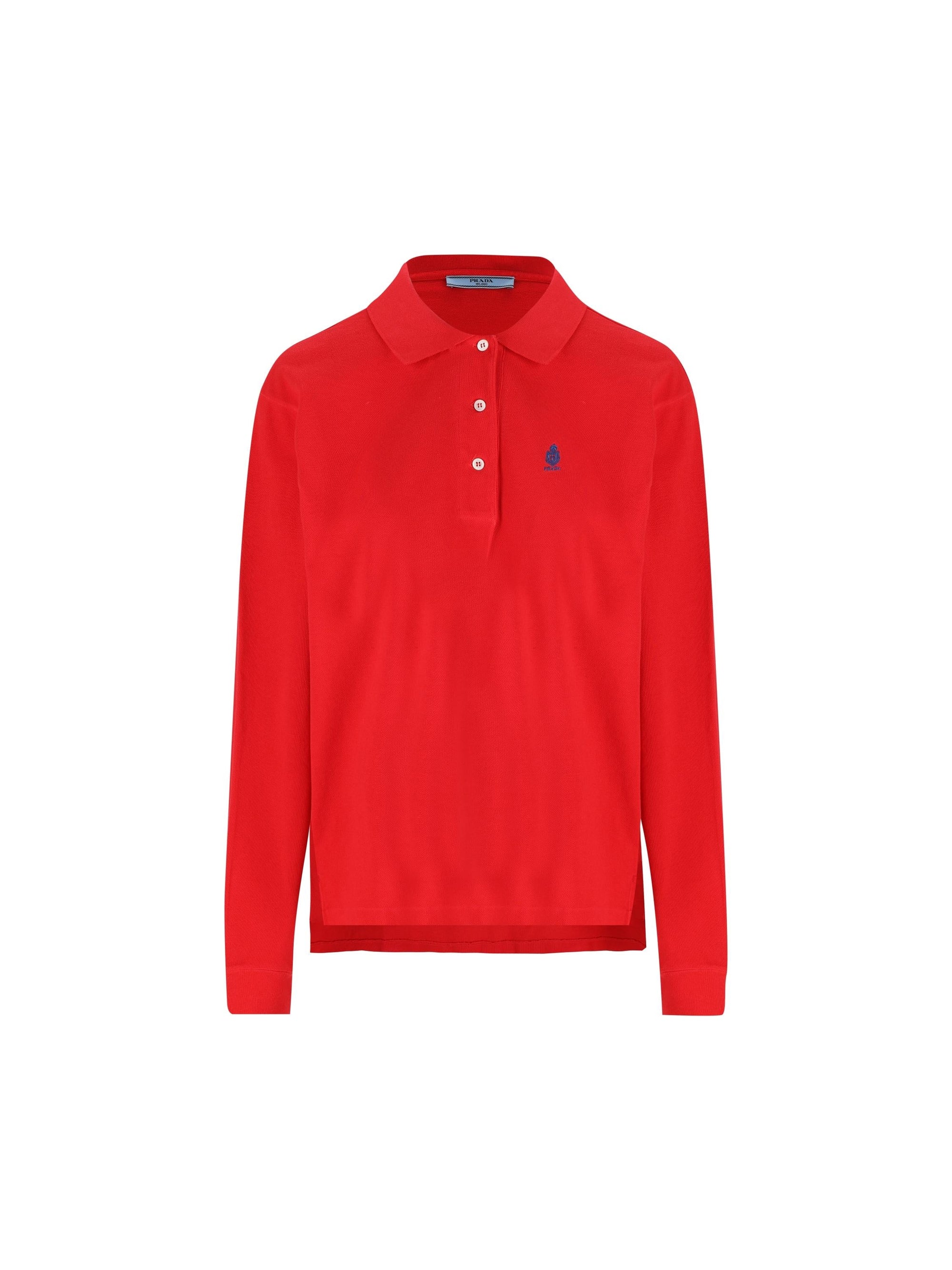 Cotton Piqué Polo Prada оригінал – Купити в Україні – боковий вид