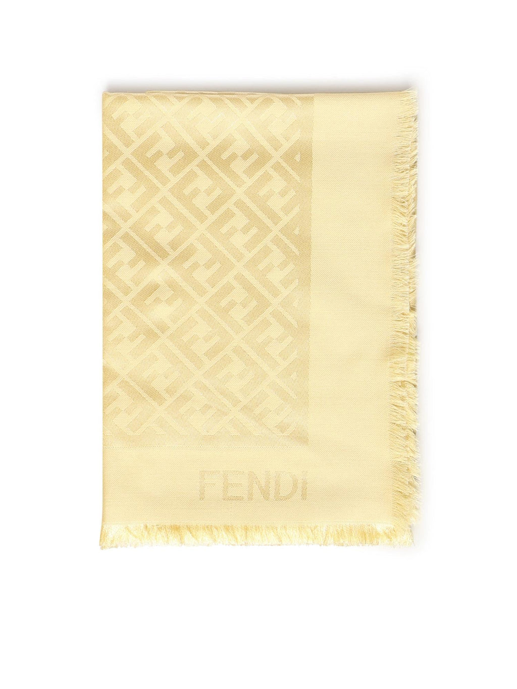 Scialle In Seta E Lana Ff Jacquard Fendi оригінал – Купити в Україні – боковий вид