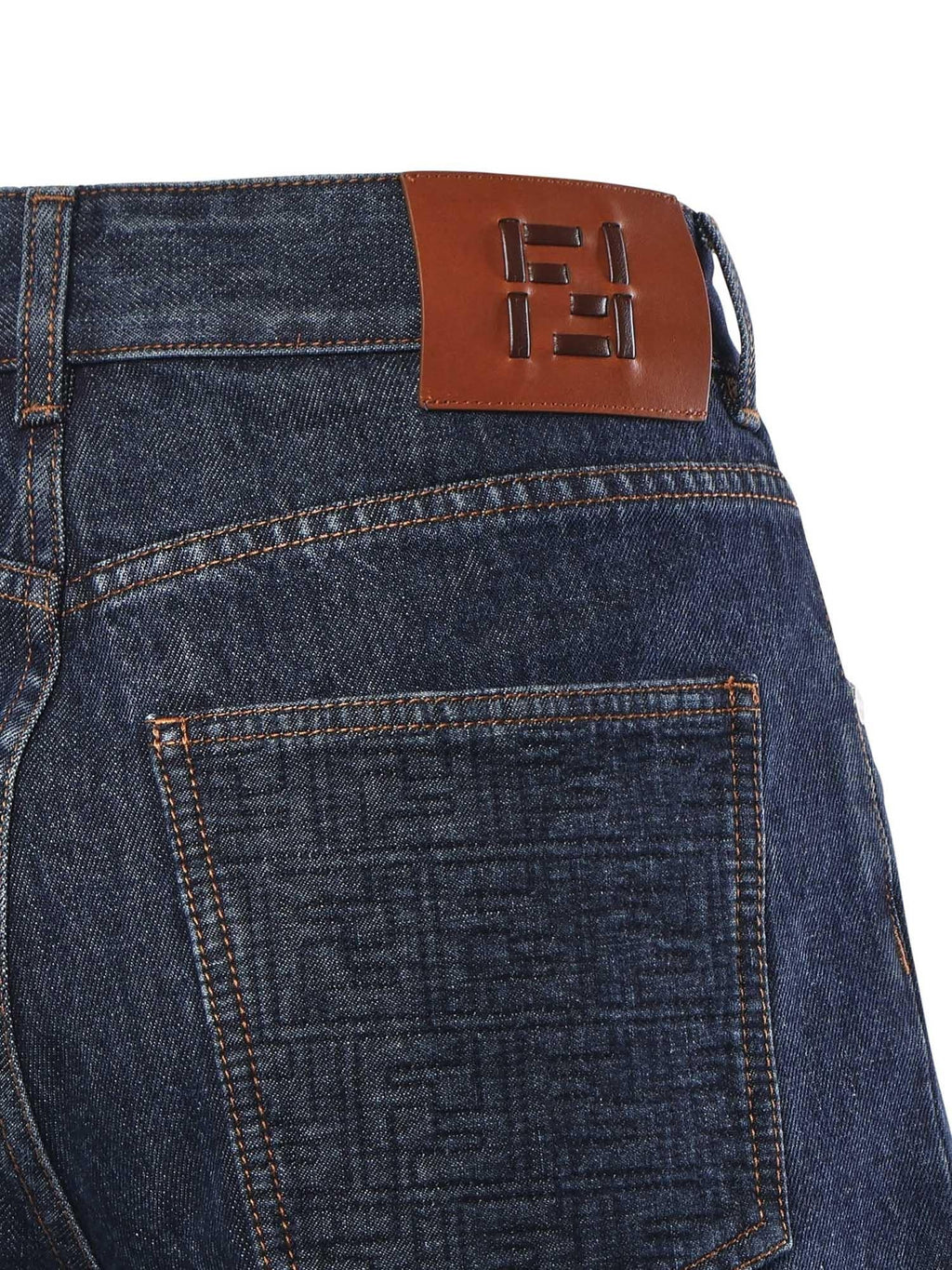 Short In Denim Fendi – Гарантія оригінальності – вид ззаду