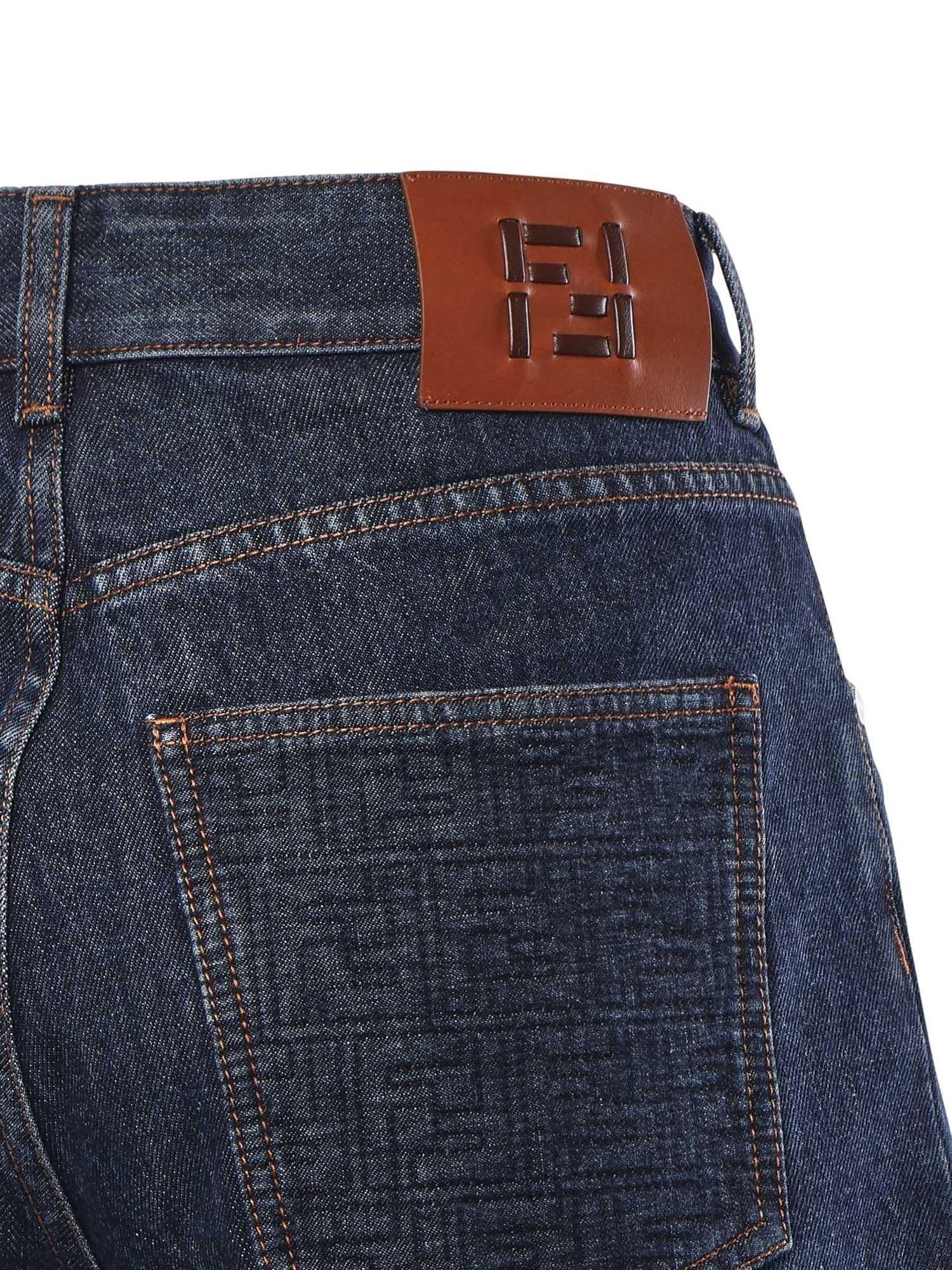 Short In Denim Fendi – Гарантія оригінальності – вид ззаду