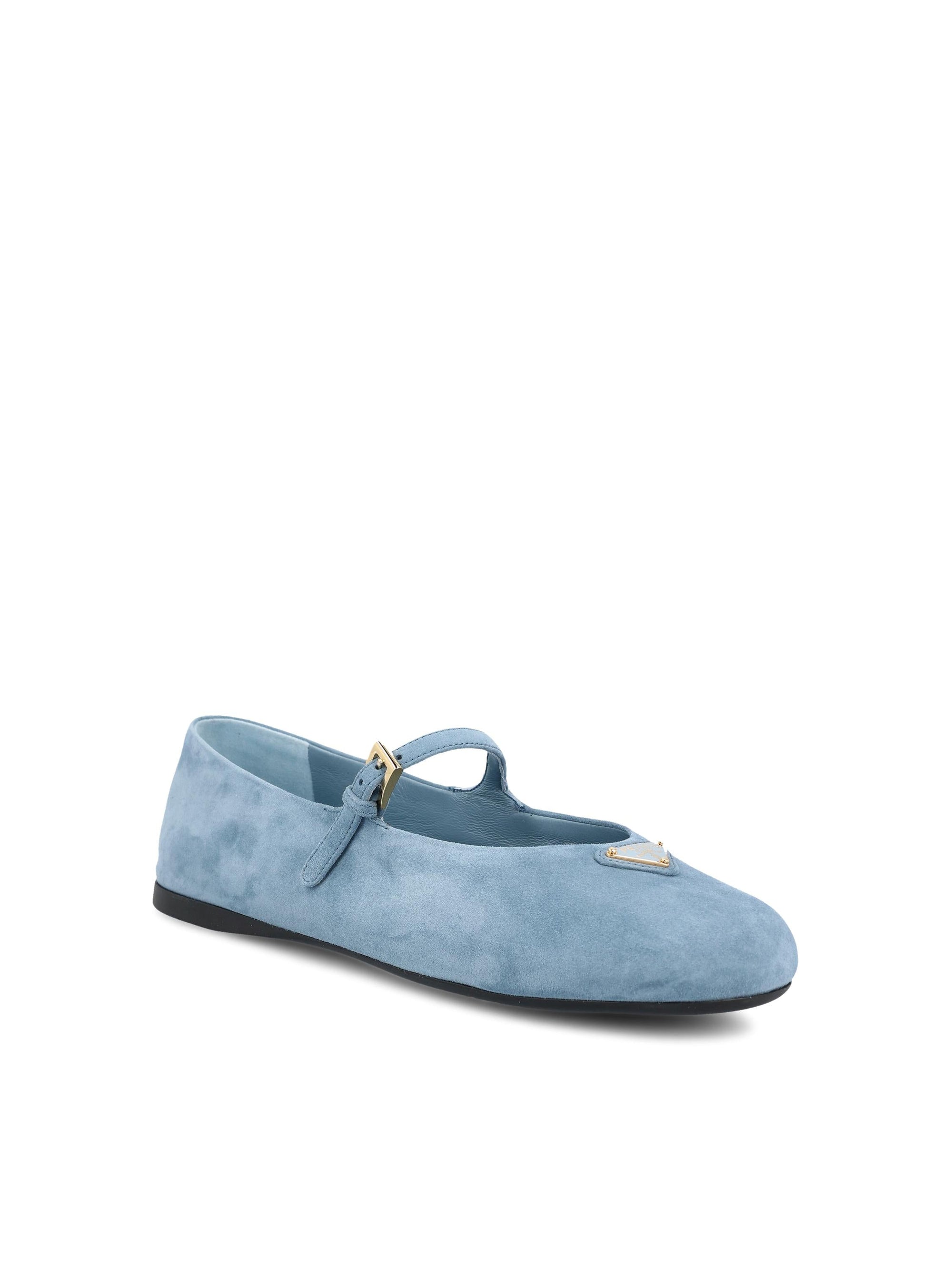 Оригінальна Leather Ballerinas Prada – вид ззаду