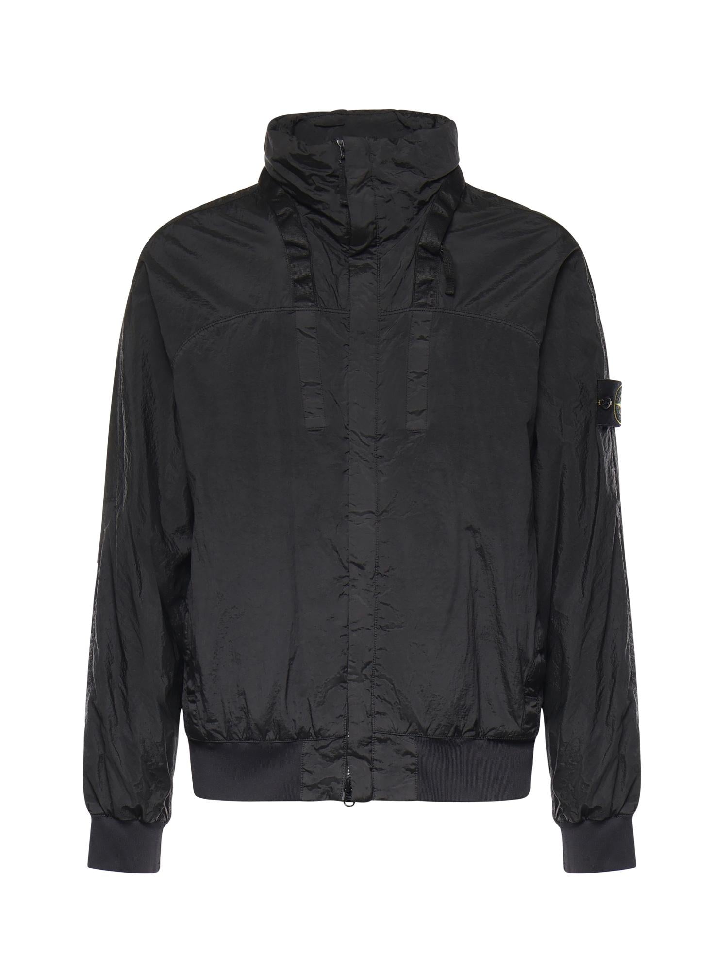 Оригінальна Giacca Con Colletto Rigido In Nylon Metal Stone island – боковий вид