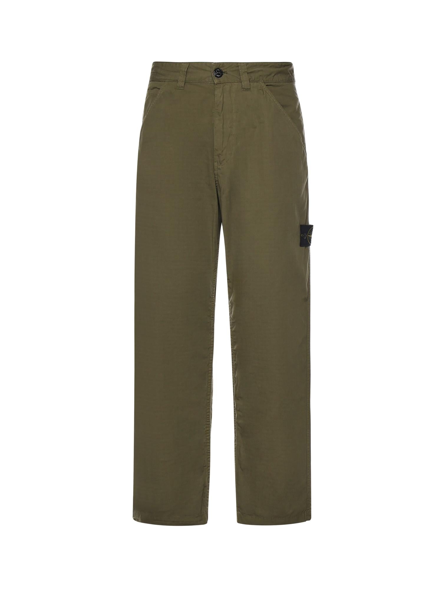 Pantalone Chino In Ripstop DI Cotone Stone island – Гарантія оригінальності – боковий вид