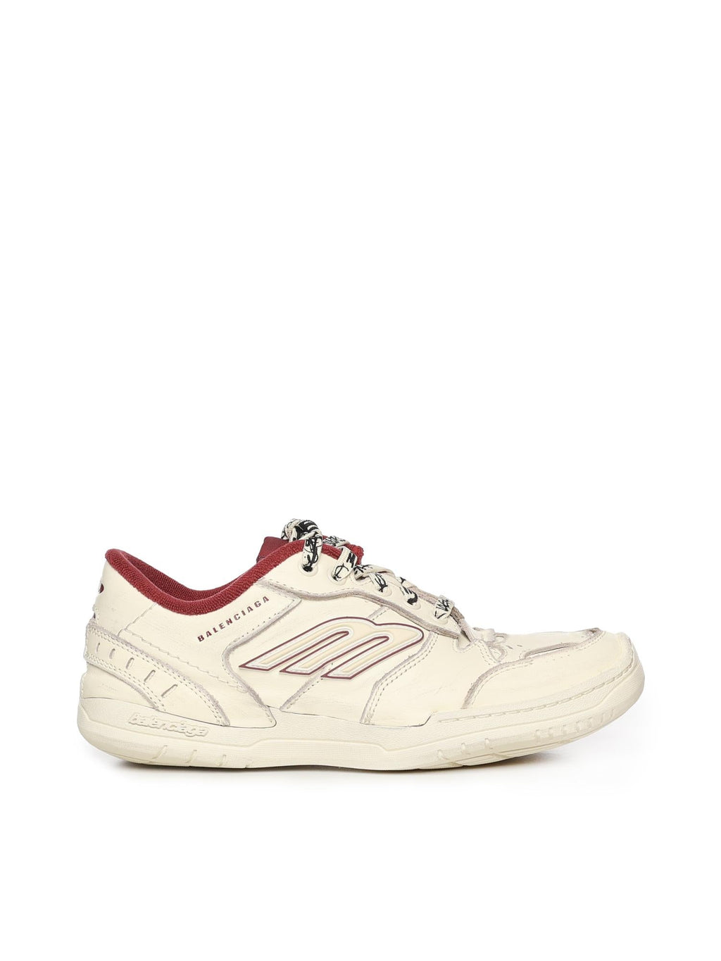 Оригінальна Sneaker Hamptons Worn-Out Medio In Pelle Balenciaga – боковий вид