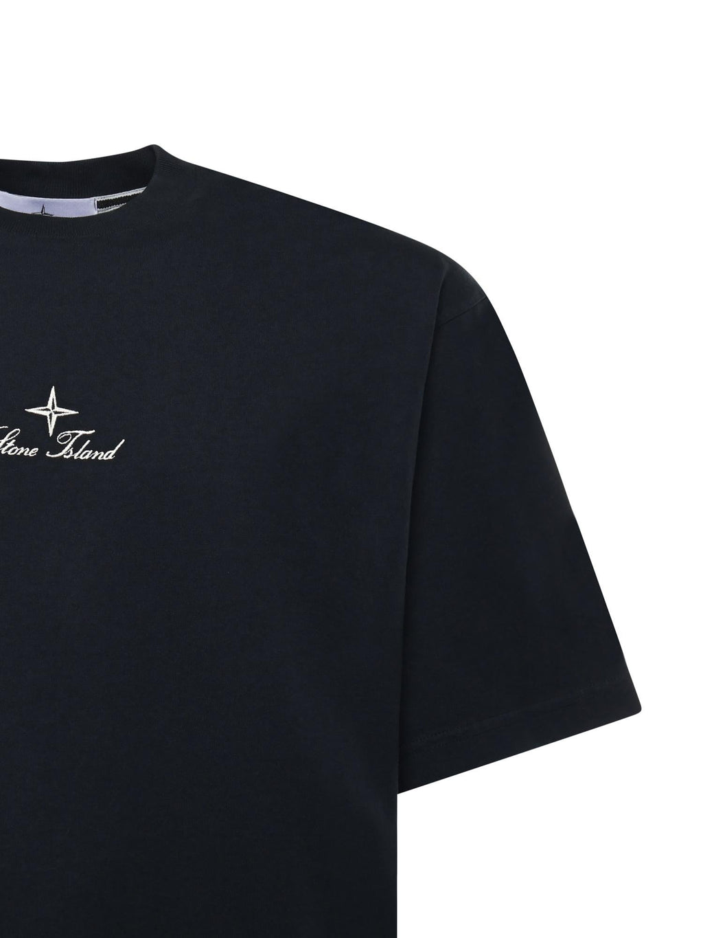 T-Shirt Con Ricamo Multiaxial_sashiko Stone island – Гарантія оригінальності – вид ззаду