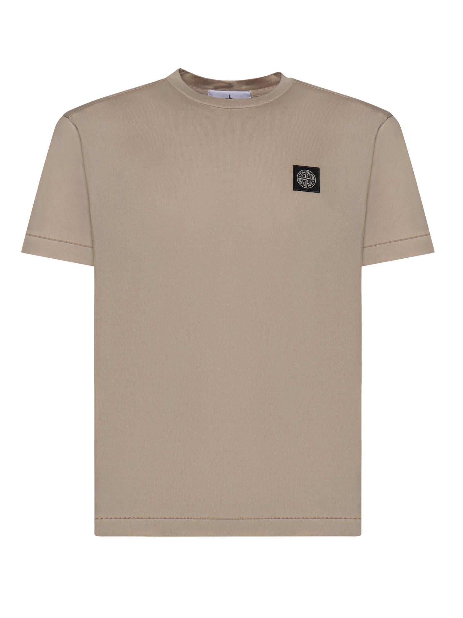 Оригінальна T-Shirt Con Patch Compass In Jersey DI Cotone Stone island – боковий вид