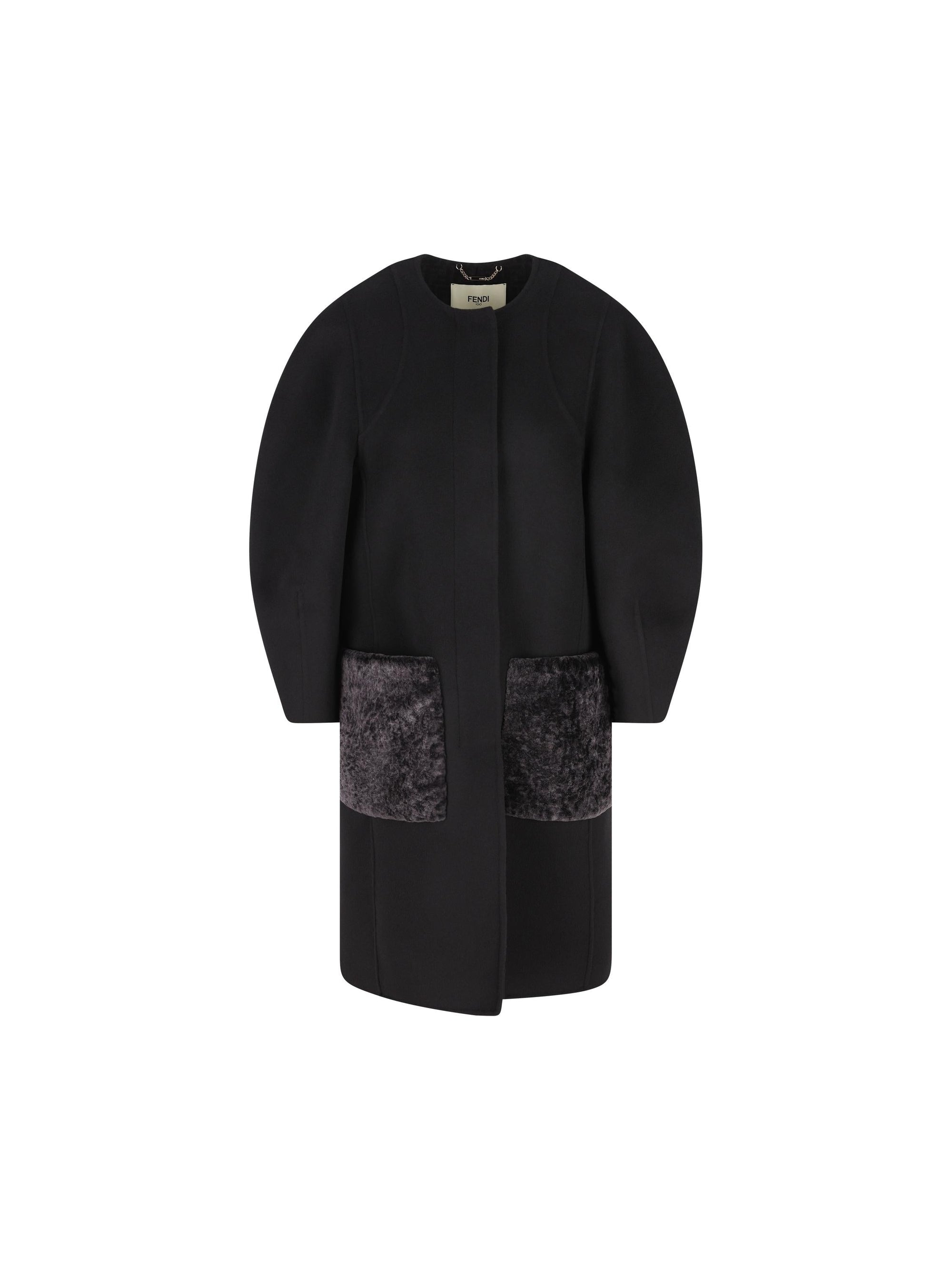 Оригінальна Wool Coat Fendi – боковий вид