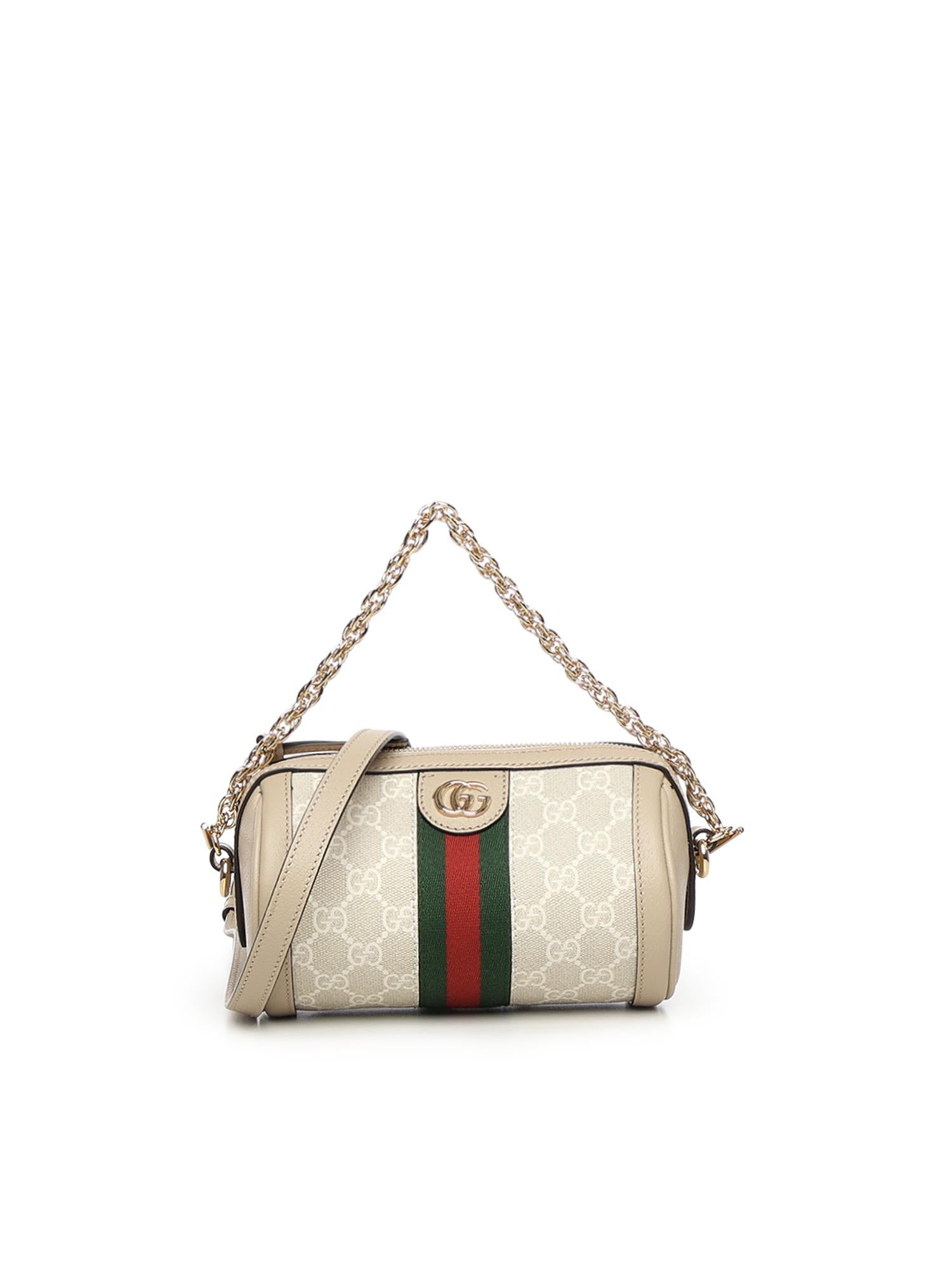 Borsa A Cilindro Ophidia Mini In Tessuto Gg Gucci – Гарантія оригінальності – боковий вид