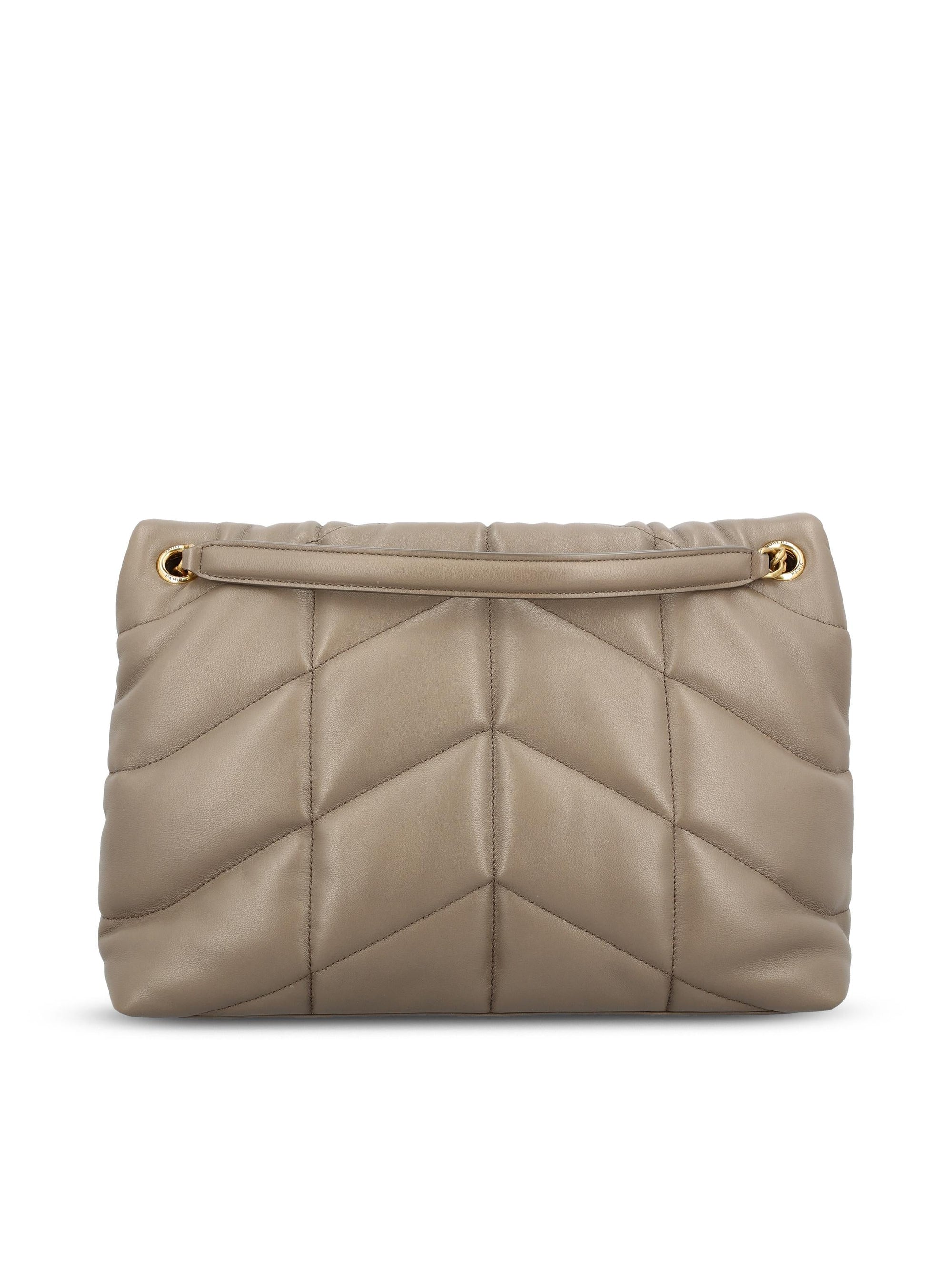 Medium Leather Puffer Bag Saint laurent оригінал – Купити в Україні – вид ззаду