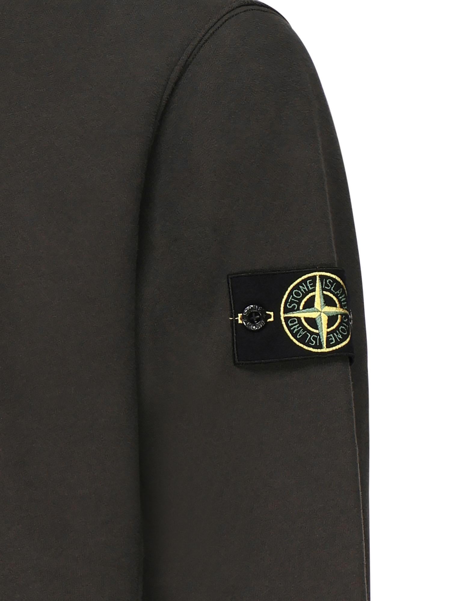 Оригінальна Felpa Girocollo Con Logo Stone island – вид ззаду