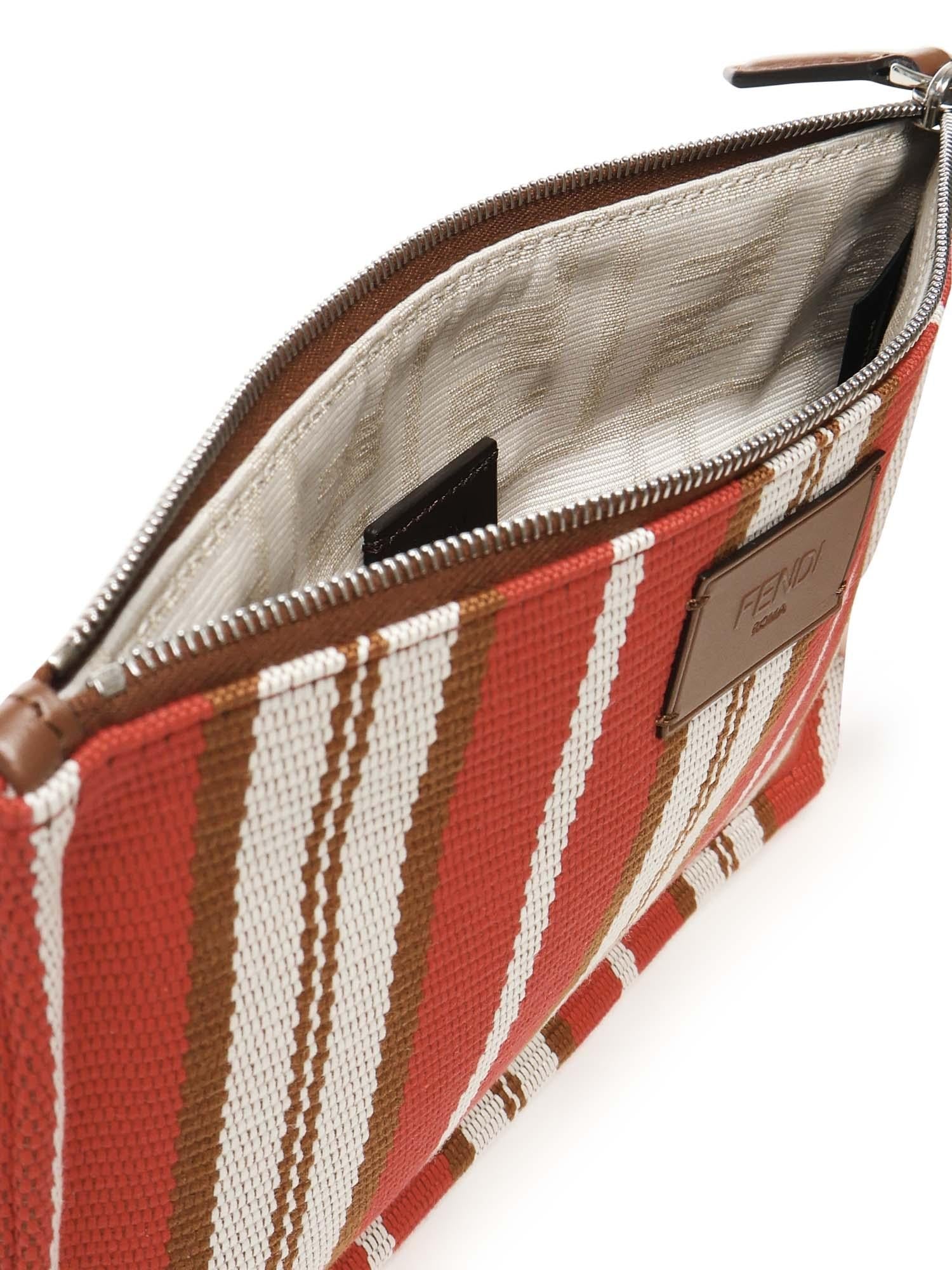 Pochette Piatta A Righe Signature Media Fendi оригінал – Купити в Україні – збільшений вид
