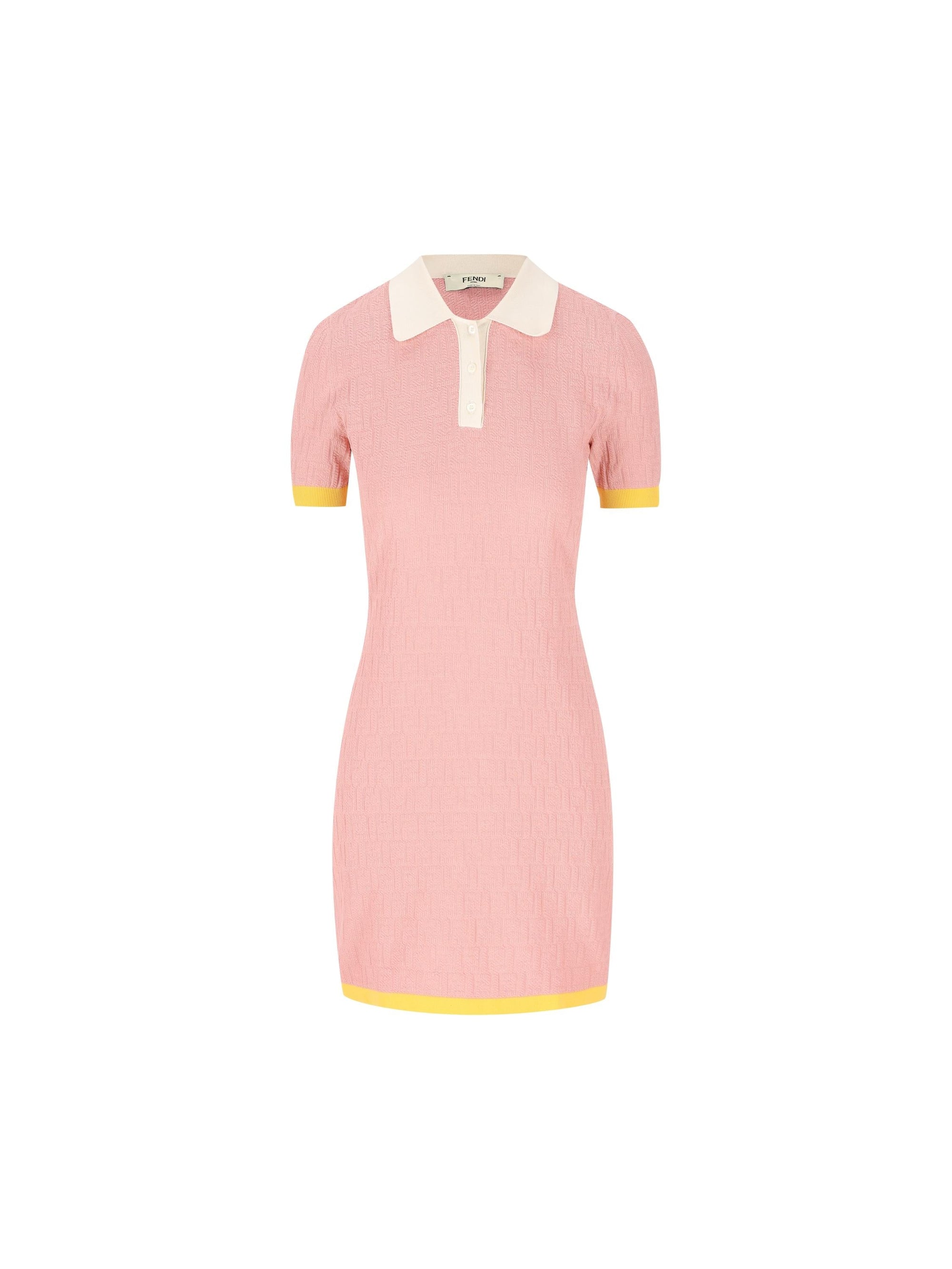 Cotton And Silk Ff Dress Fendi – Гарантія оригінальності – боковий вид