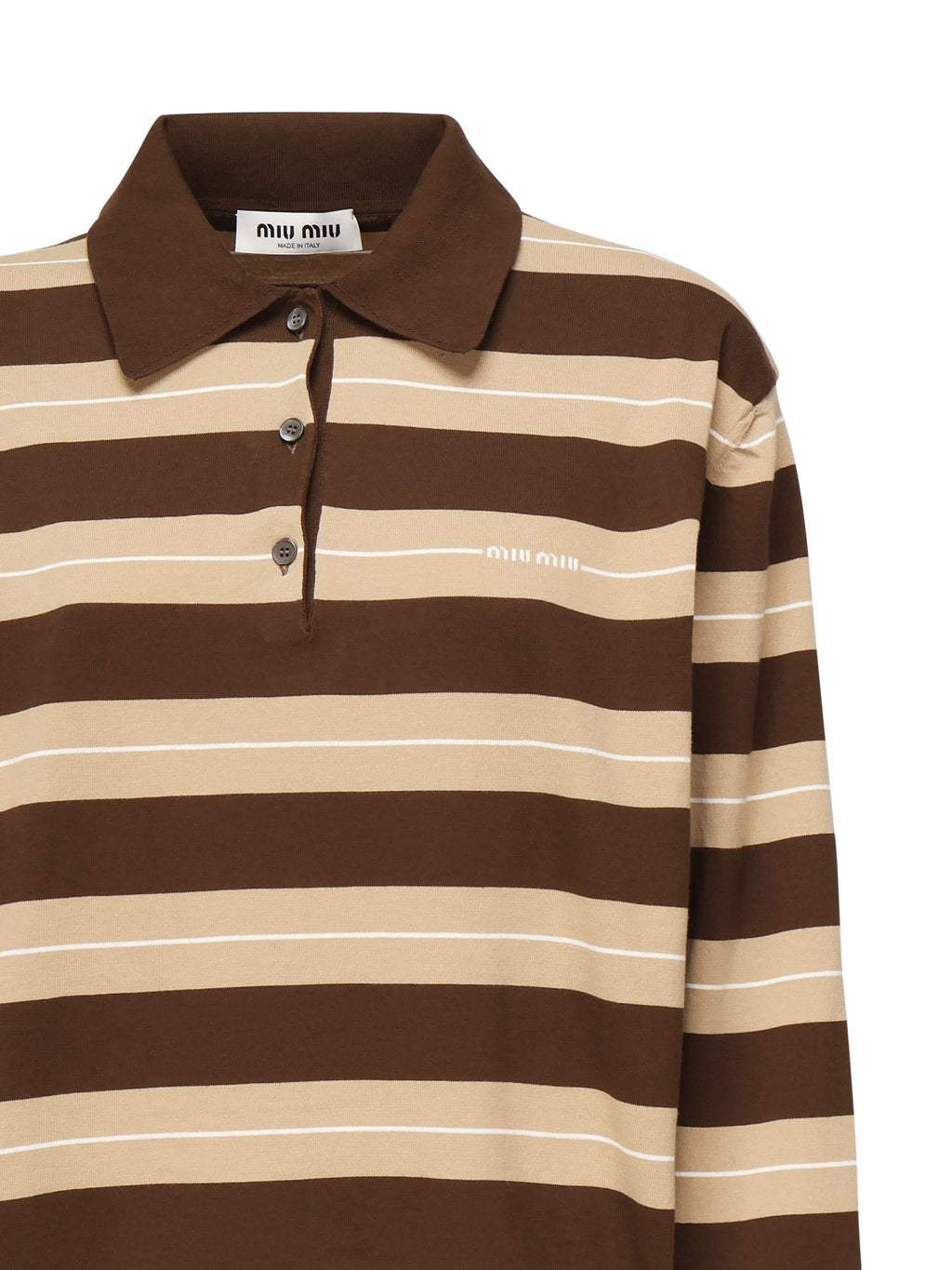 Оригінальна Polo In Maglia DI Cotone Miu miu – вид ззаду