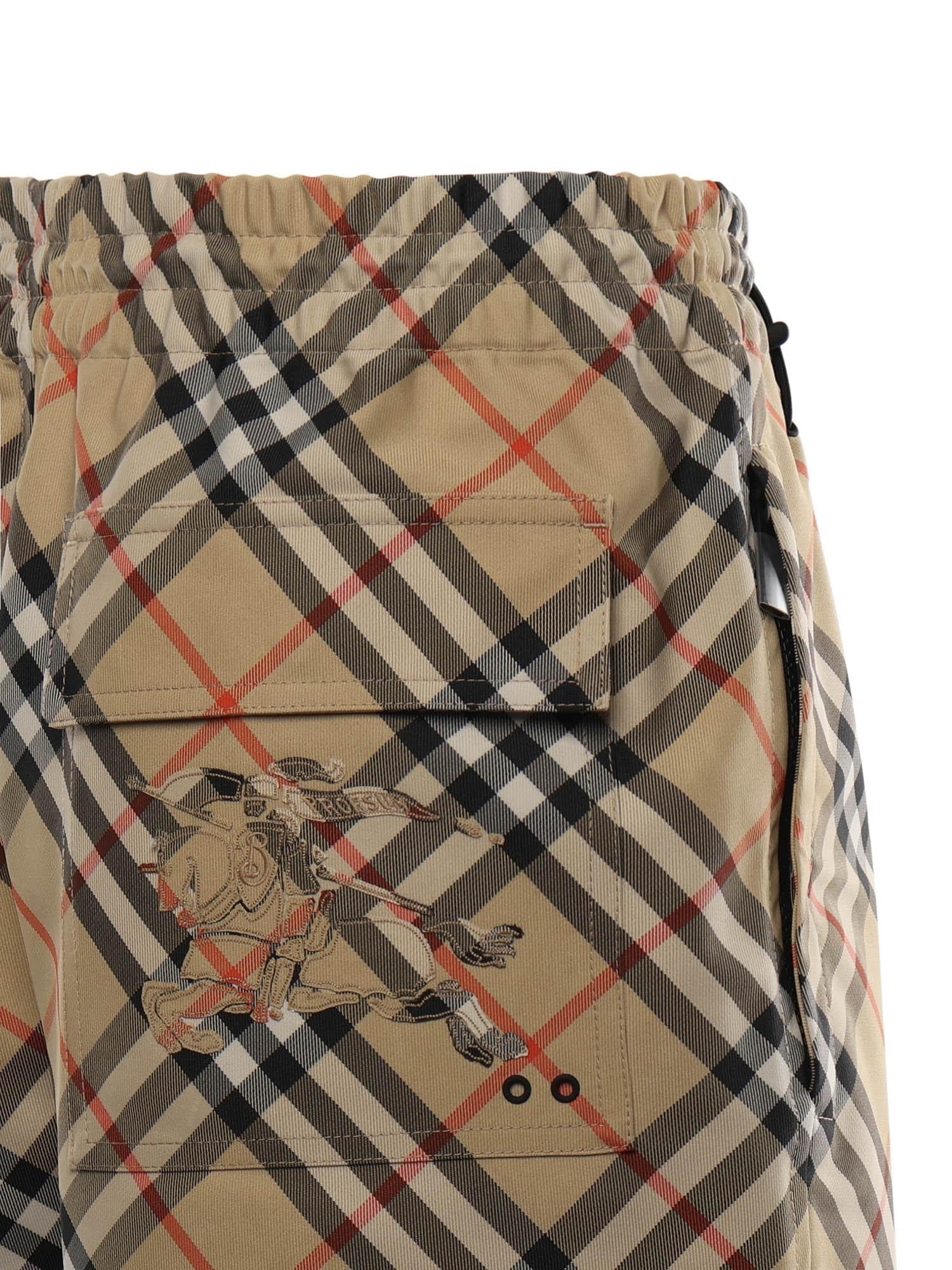 Оригінальна Shorts Check Burberry – вид ззаду