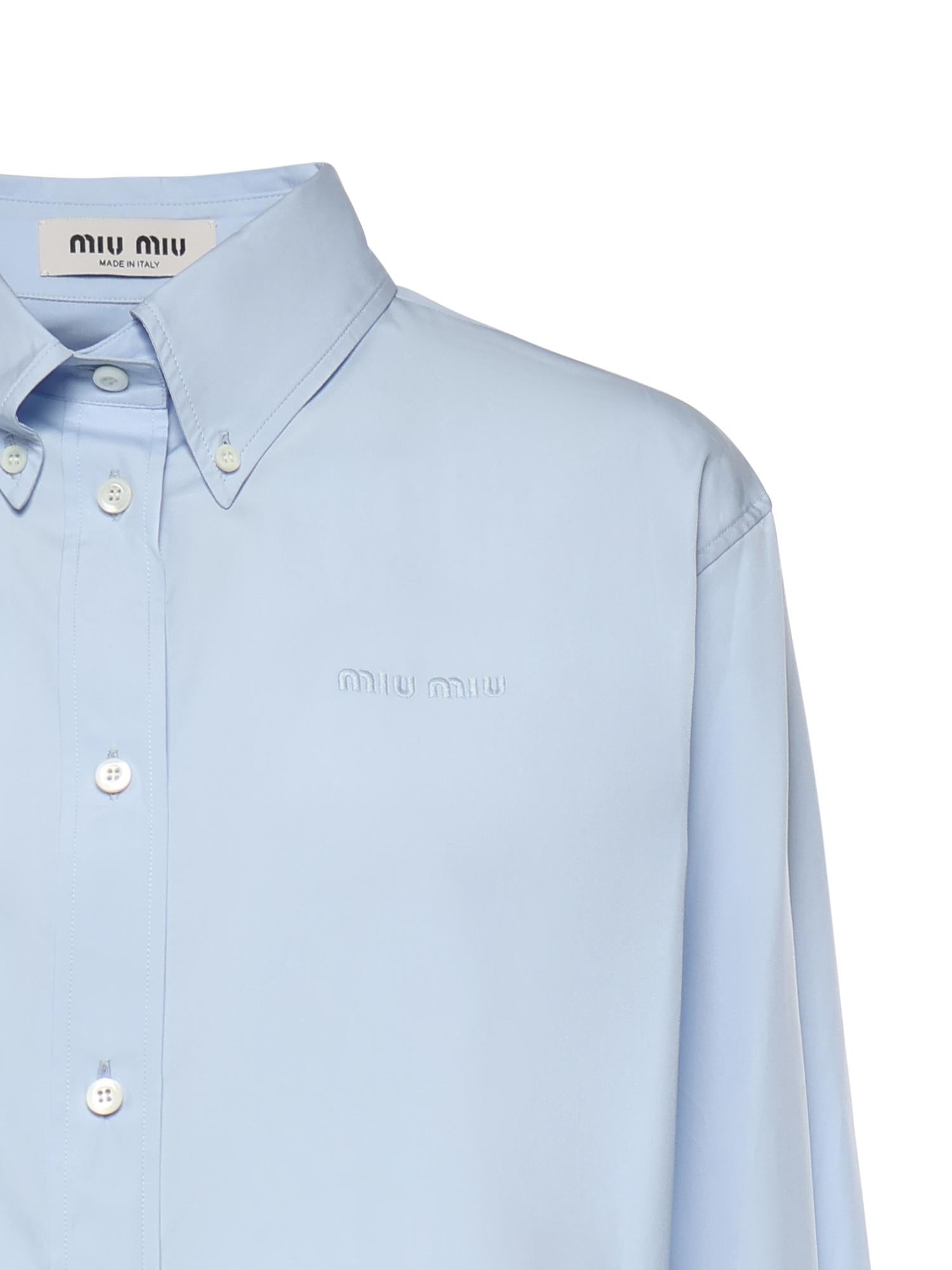 Camicia In Popeline Miu miu – Гарантія оригінальності – вид ззаду