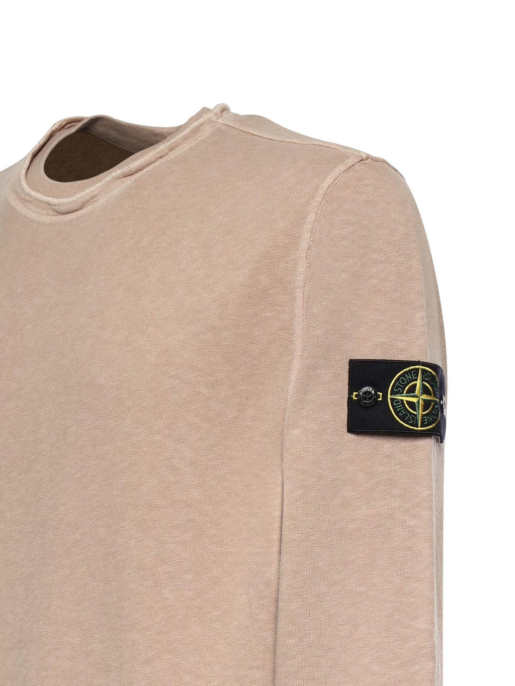 Felpa In Cotone Malfilé Con Logo Stone island оригінал – Купити в Україні – вид ззаду