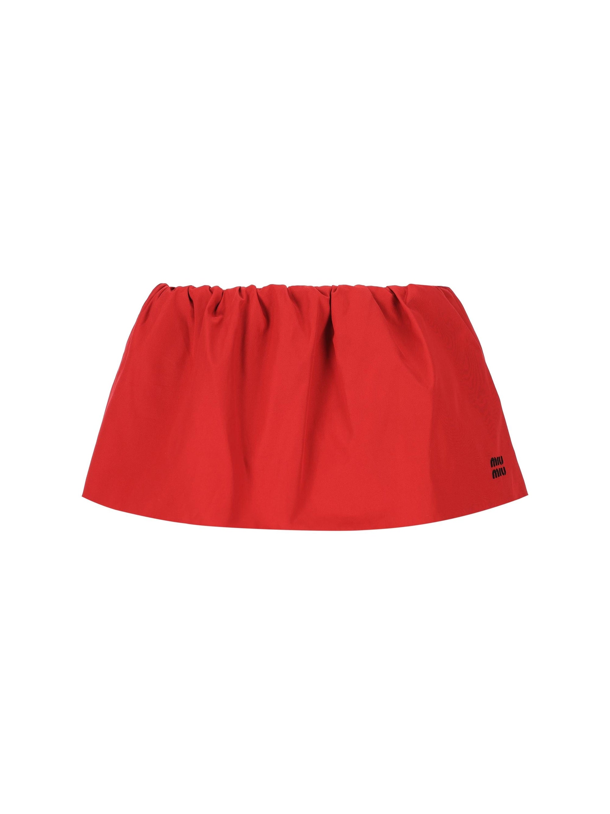 Оригінальна Mini Skirt In Poplin Miu miu – боковий вид