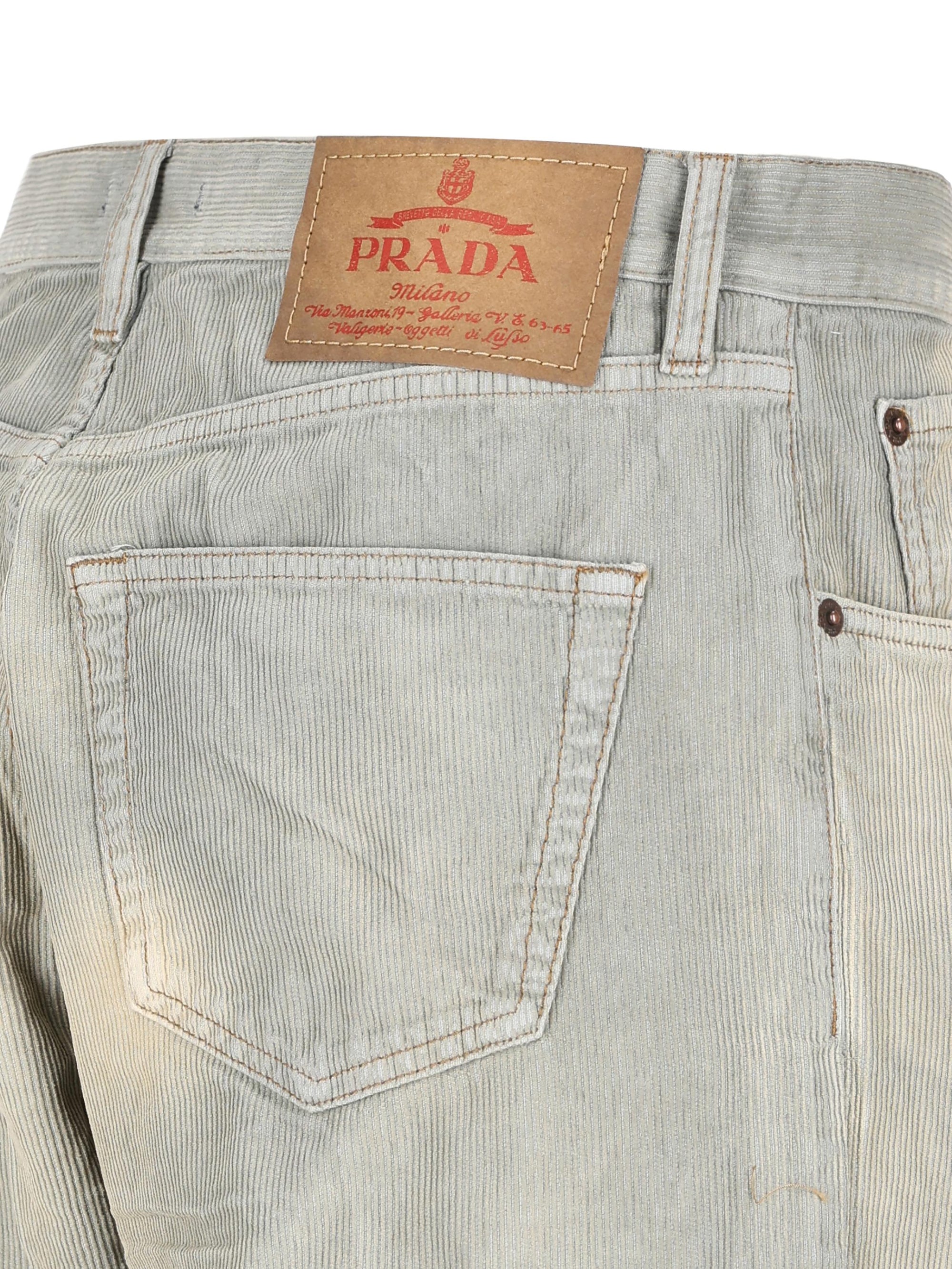 Velvet Ribbed Jeans Prada – Гарантія оригінальності – збільшений вид