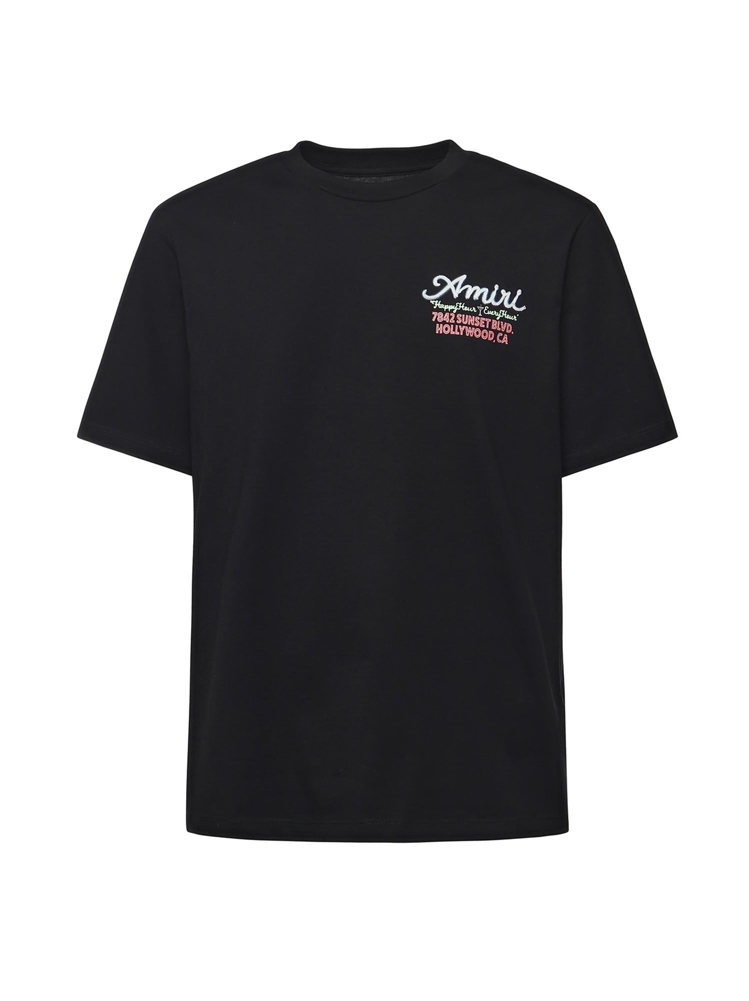 Оригінальна Neon Lights T-Shirt In Cotone Amiri – боковий вид