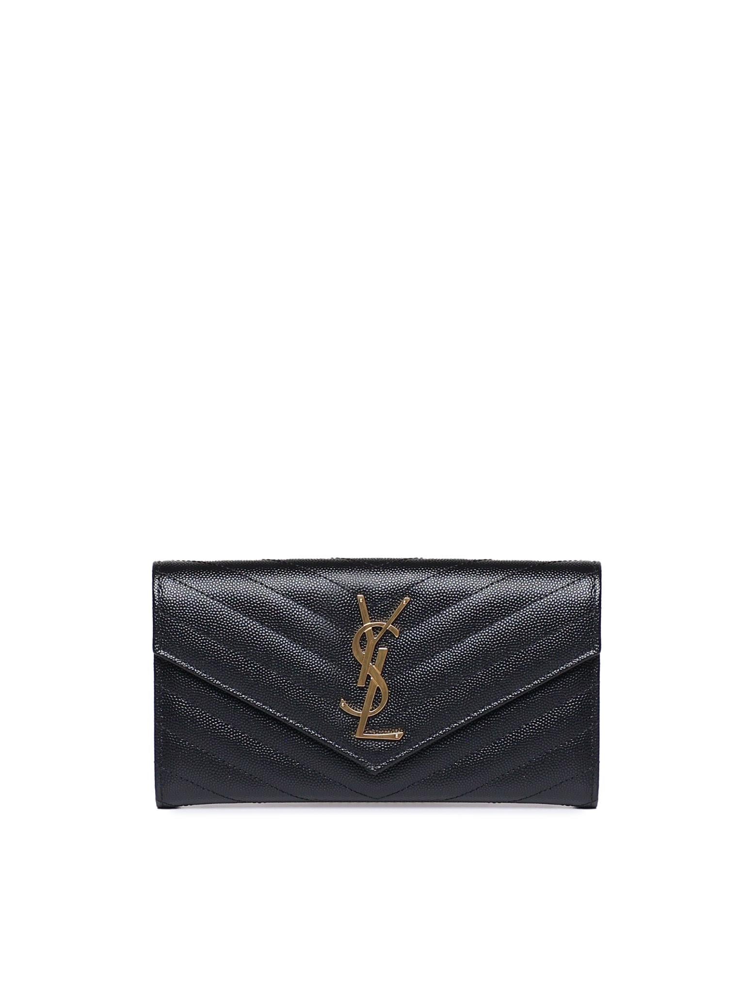Portafoglio Monogram In Pelle Saint laurent – Гарантія оригінальності – боковий вид