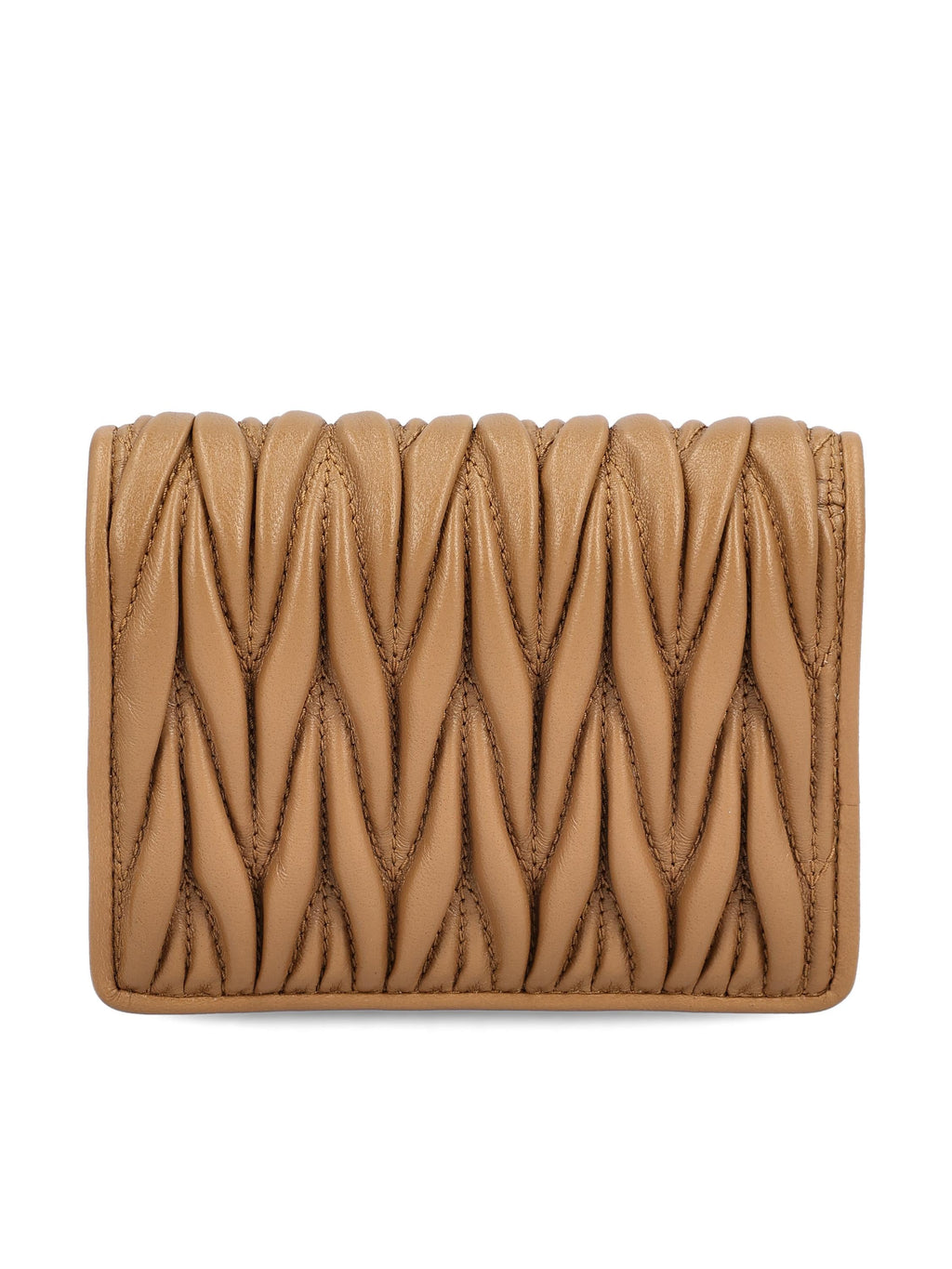 Small Nappa Matelassé Wallet Miu miu – Гарантія оригінальності – вид ззаду