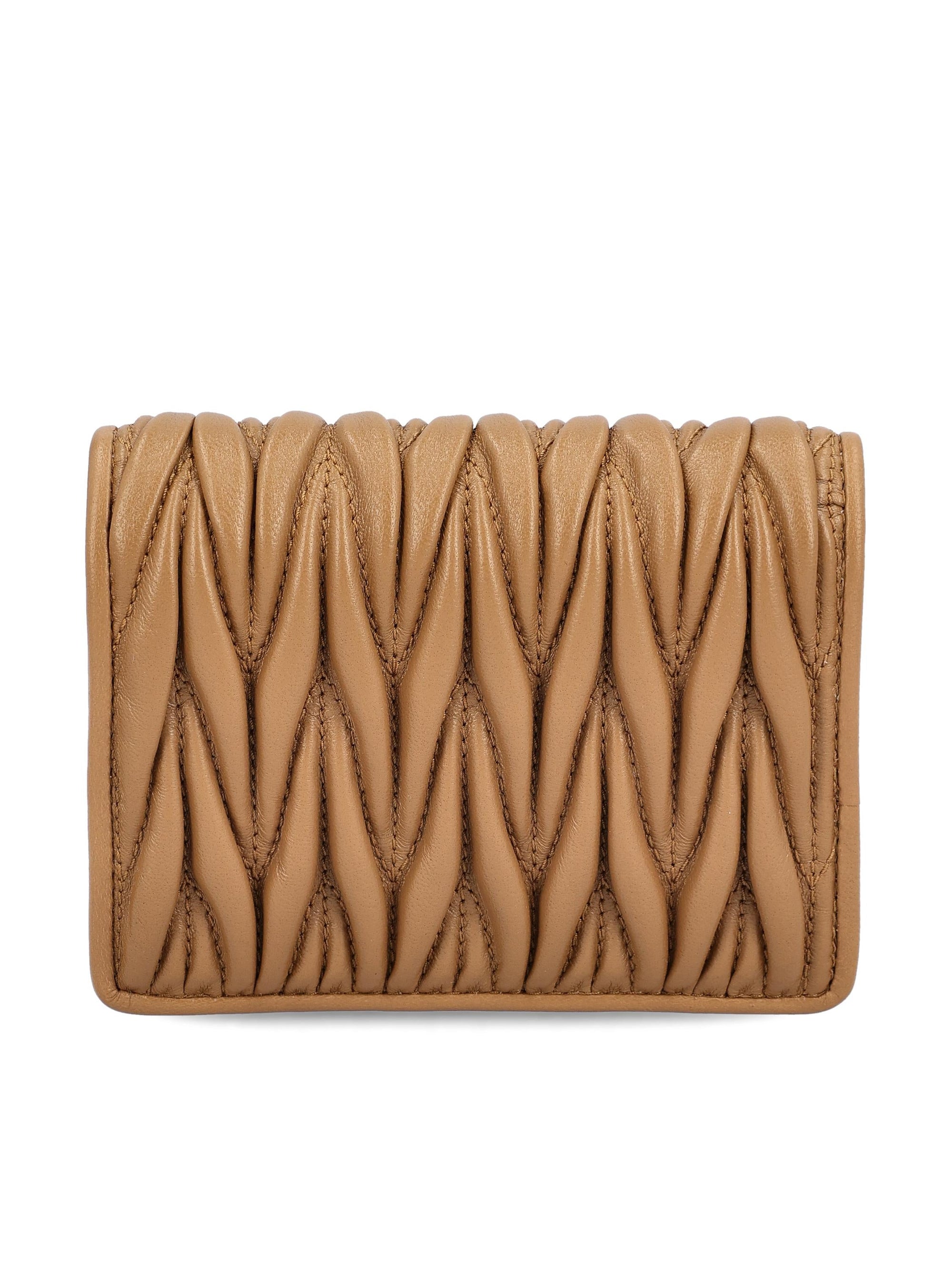 Small Nappa Matelassé Wallet Miu miu – Гарантія оригінальності – вид ззаду