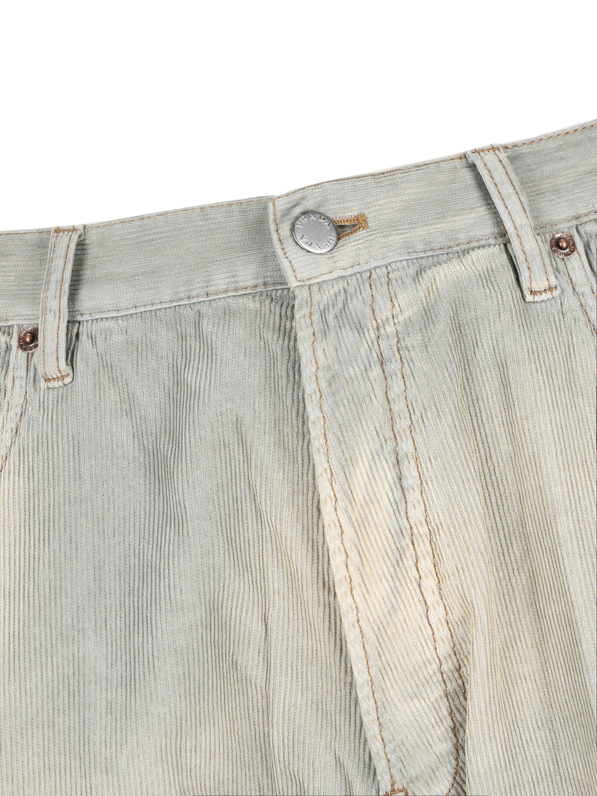 Velvet Ribbed Jeans Prada – Гарантія оригінальності – детальний вид