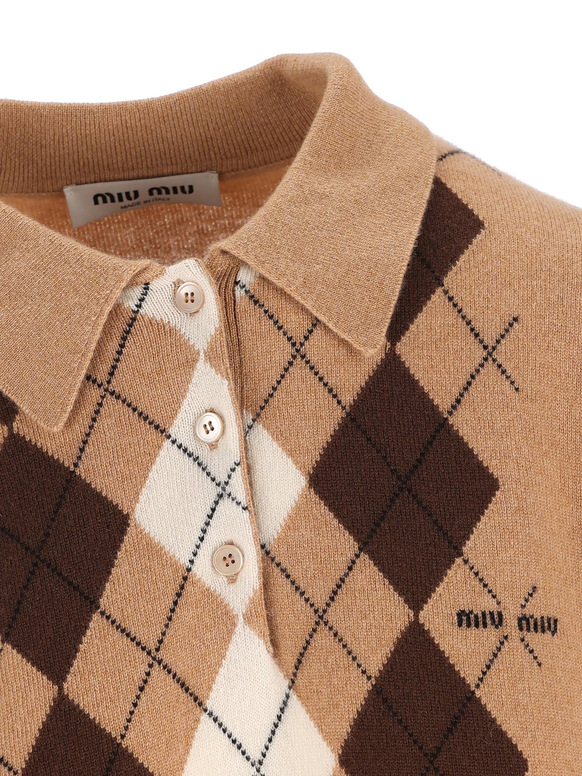 Cashmere Polo Miu miu – Гарантія оригінальності – детальний вид