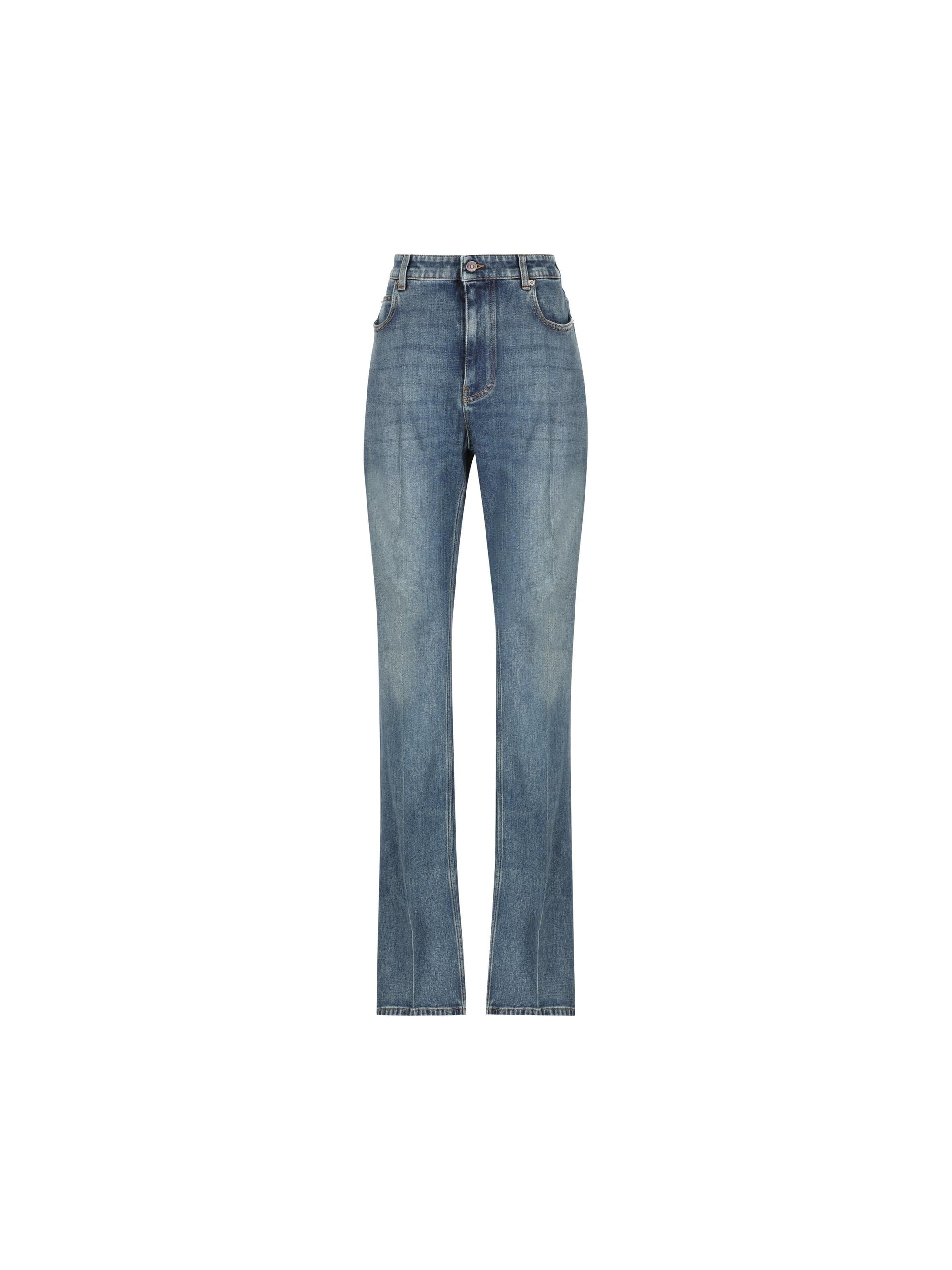 Jeans In Denim Balenciaga – Гарантія оригінальності – боковий вид