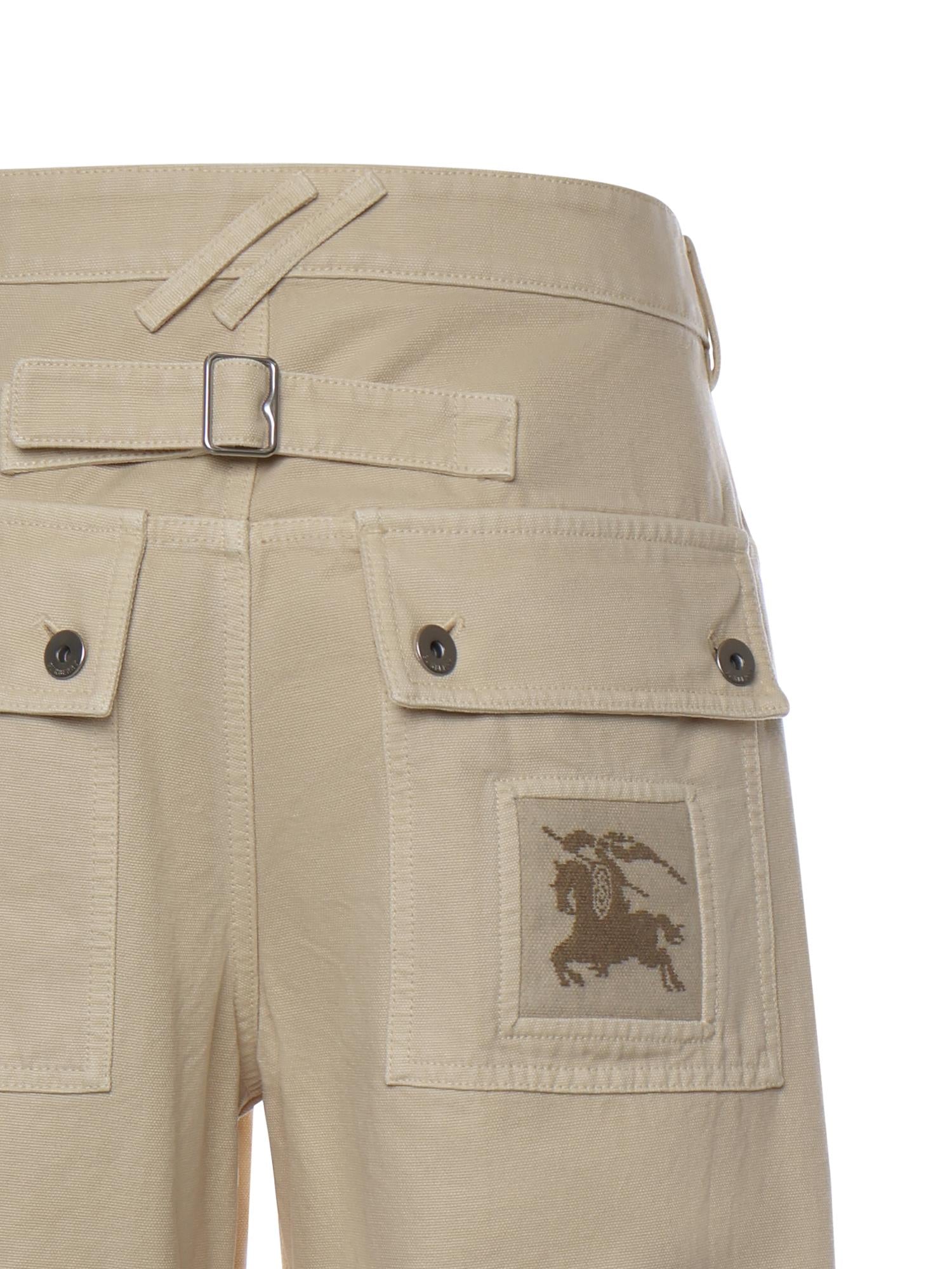 Pantaloni In Tela DI Cotone Burberry оригінал – Купити в Україні – вид ззаду