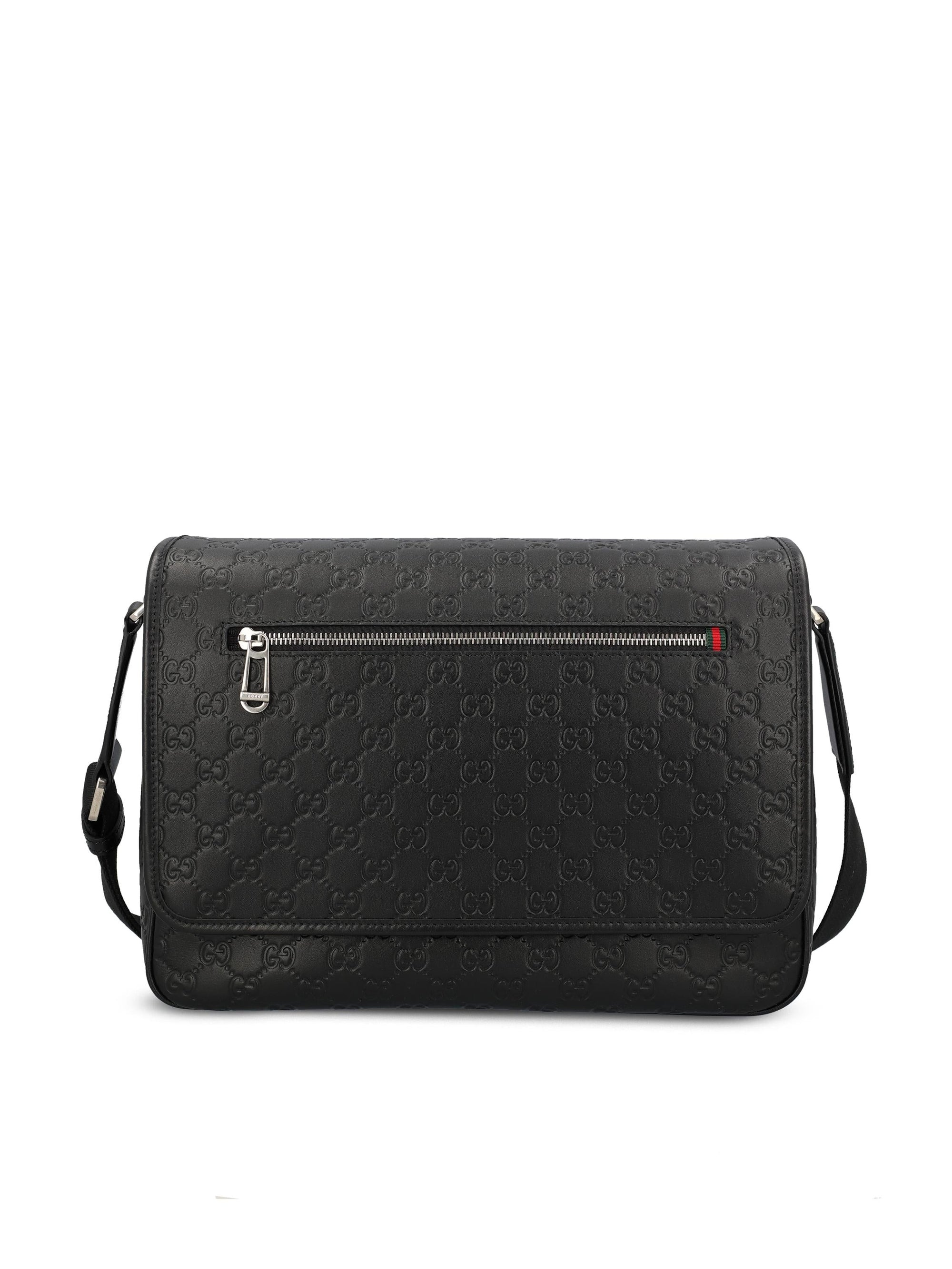 Оригінальна Borsa A Tracolla Gg Emblem Media Gucci – боковий вид