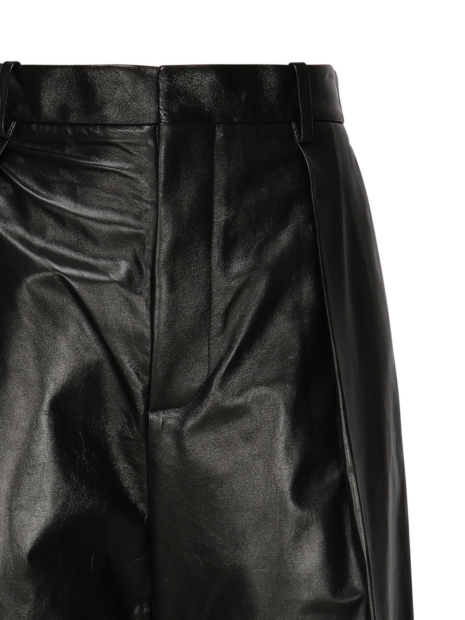 Pantaloni In Pelle Bottega veneta оригінал – Купити в Україні – вид ззаду